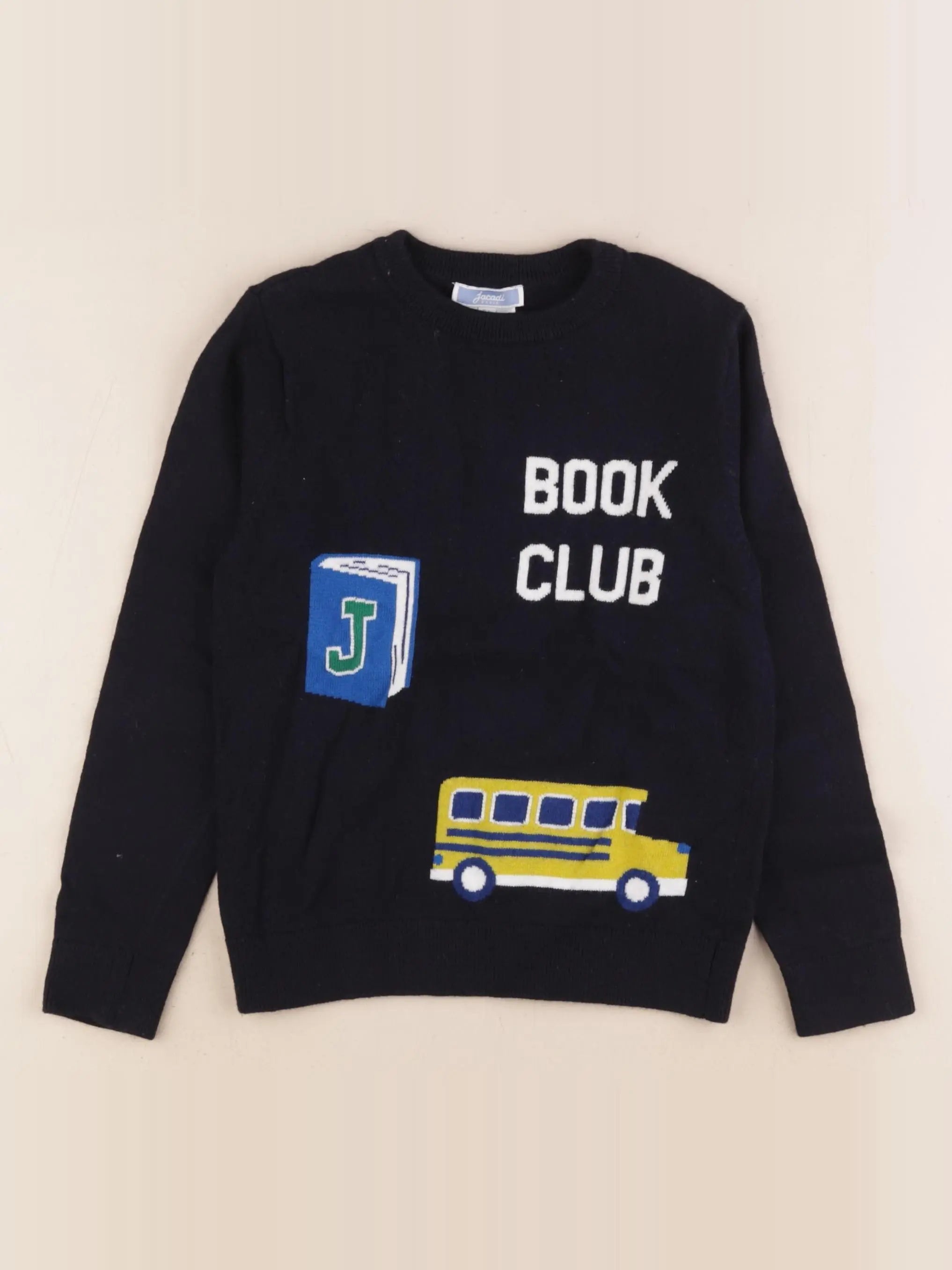 Jacadi - pull bleu - 6 ans