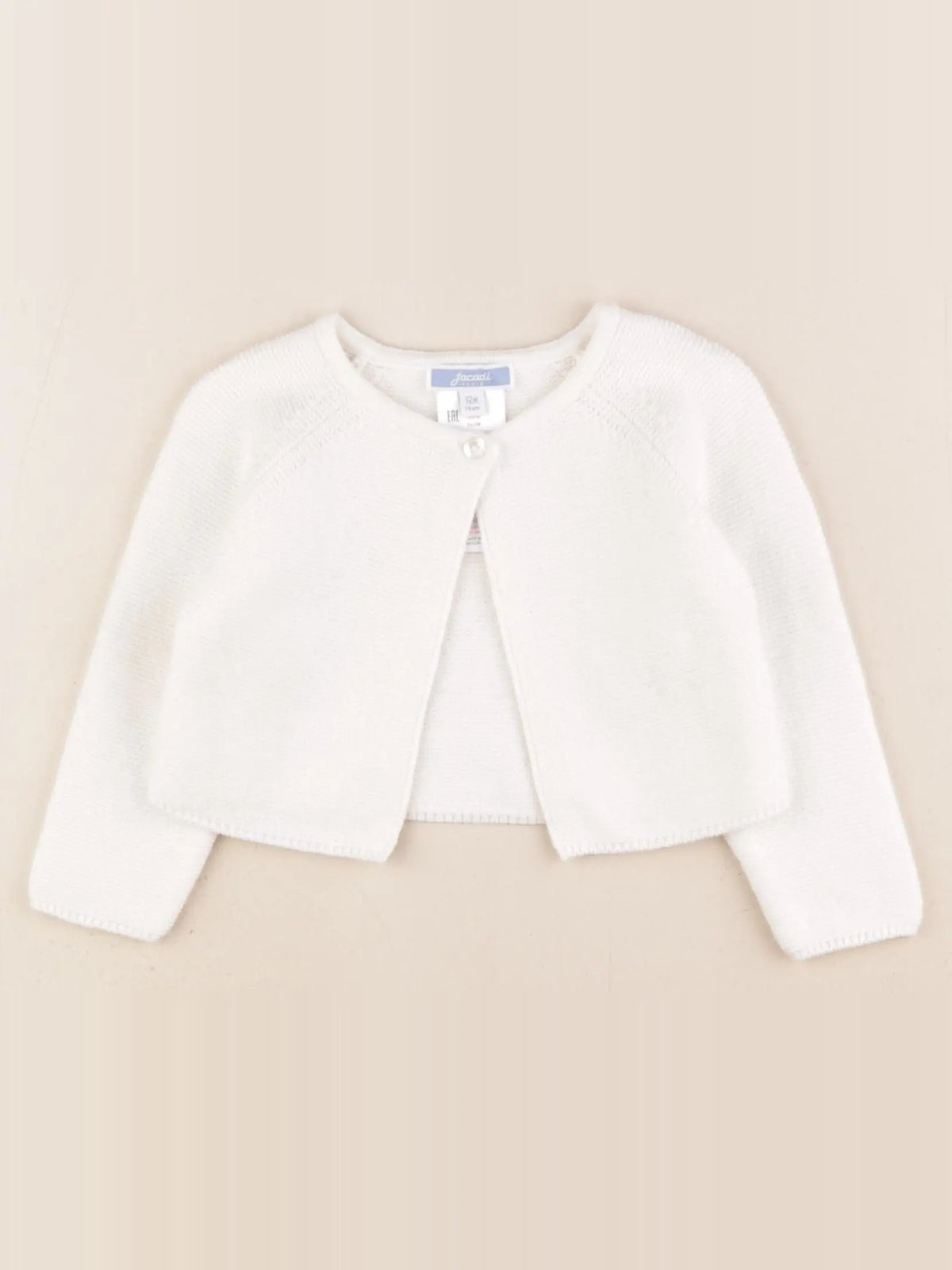 Jacadi - gilet blanc - 12 mois