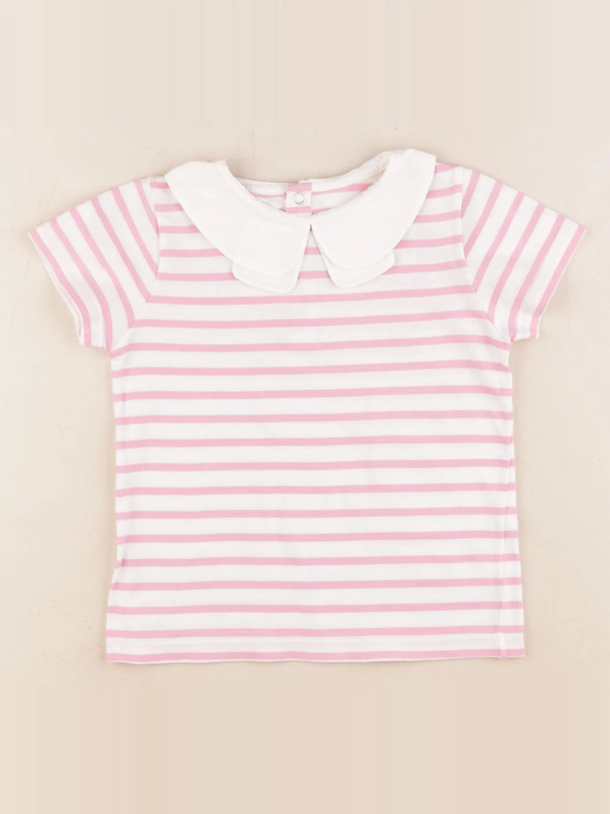 Jacadi - tee-shirt blanc, rose - 4 ans