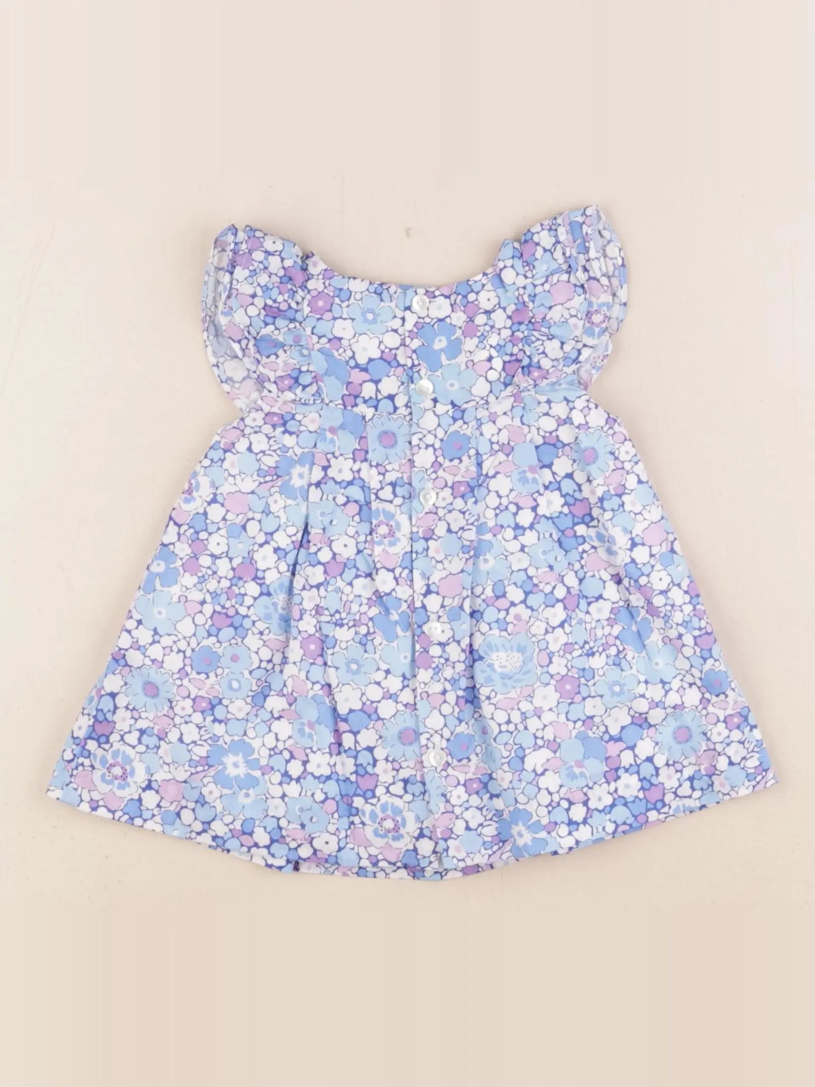 Jacadi - robe liberty bleu - 3 mois