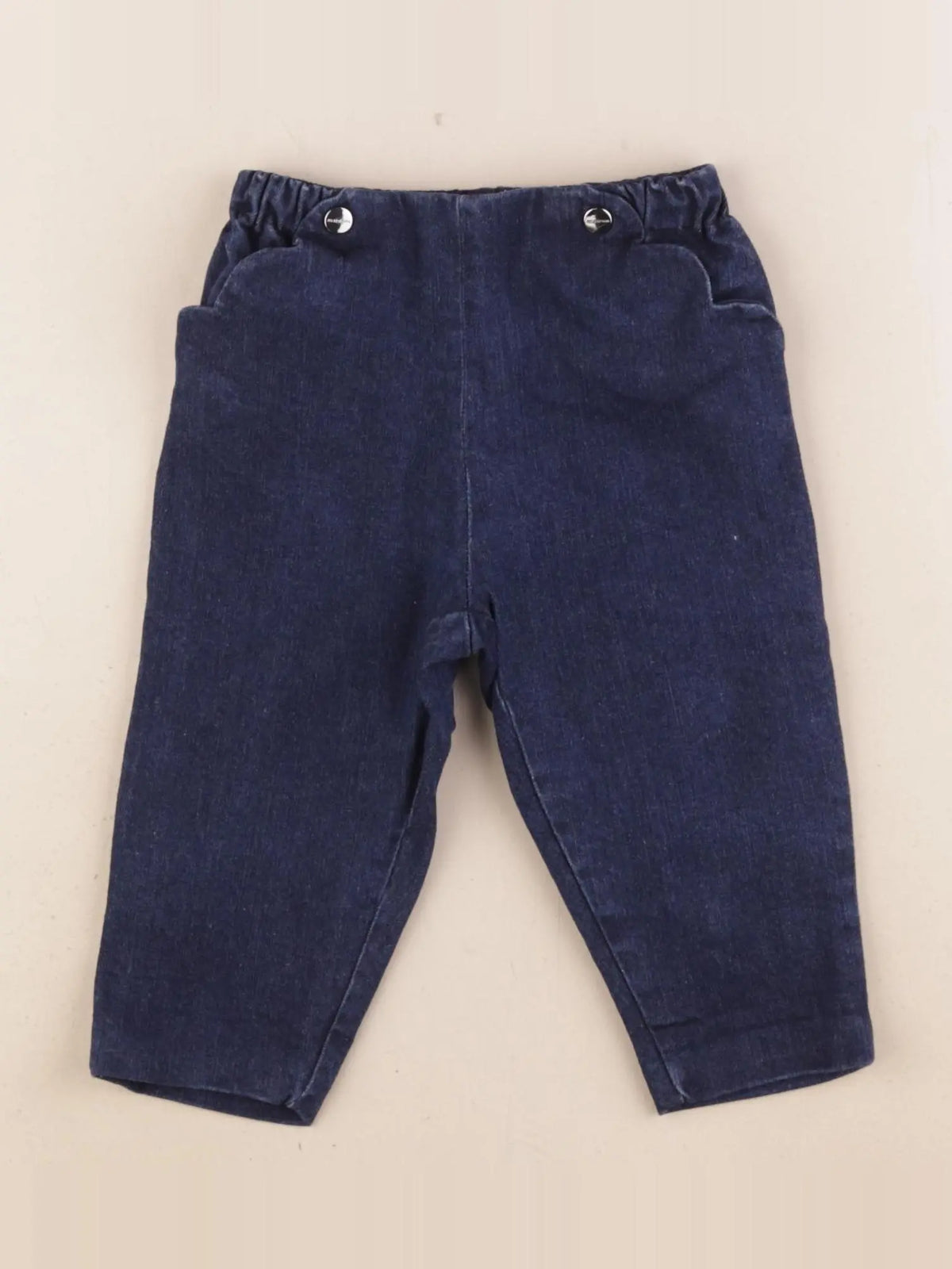 Jacadi - jean doublé bleu - 12 mois