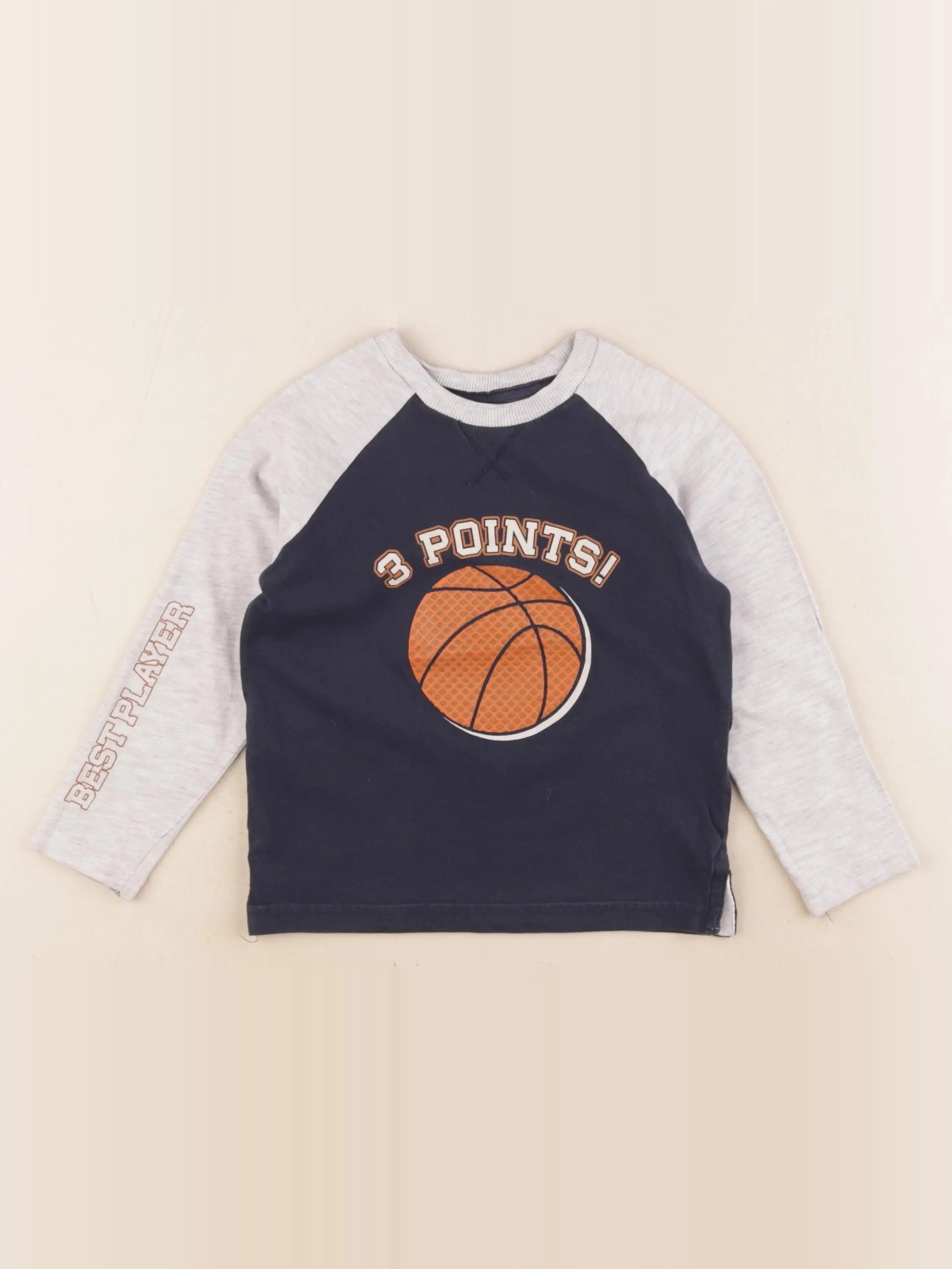 Vertbaudet - tee-shirt bleu - 4 ans