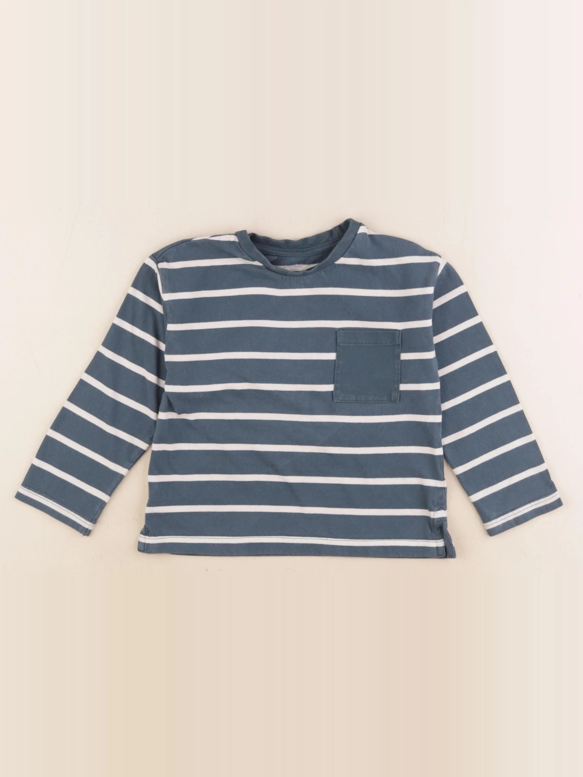 Vertbaudet - tee-shirt bleu - 4 ans