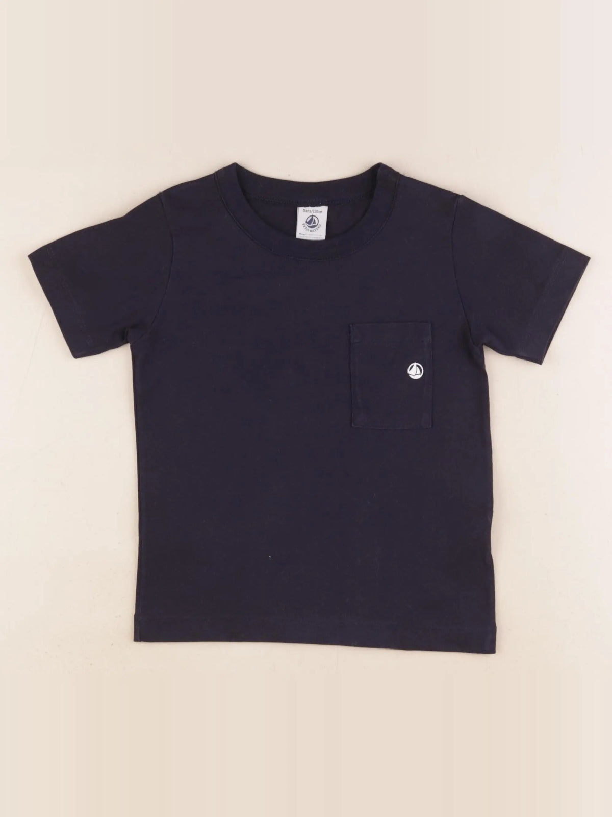 Petit Bateau - tee-shirt bleu - 5 ans