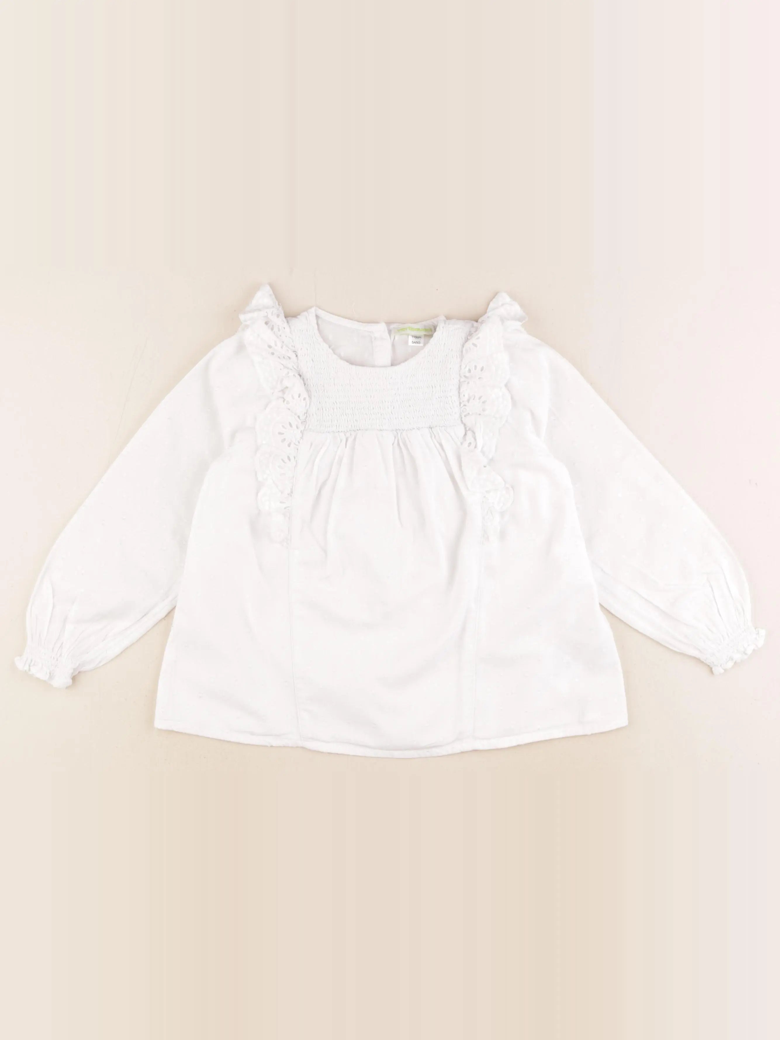 Vertbaudet - blouse blanc - 5 ans