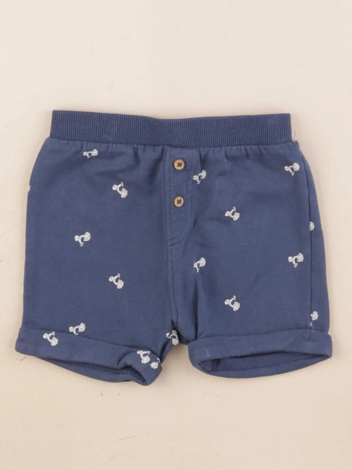 Vertbaudet - short bleu - 6 mois
