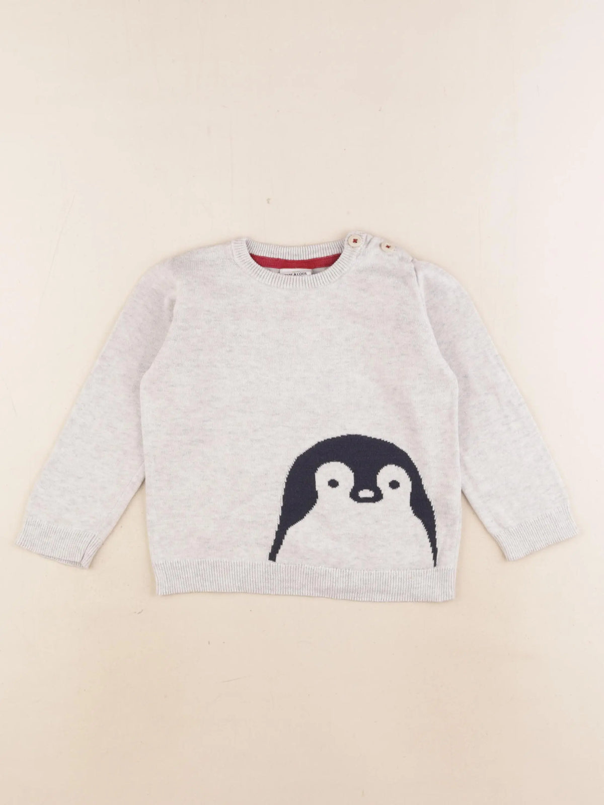 Tape à l'oeil - pull gris - 24 mois