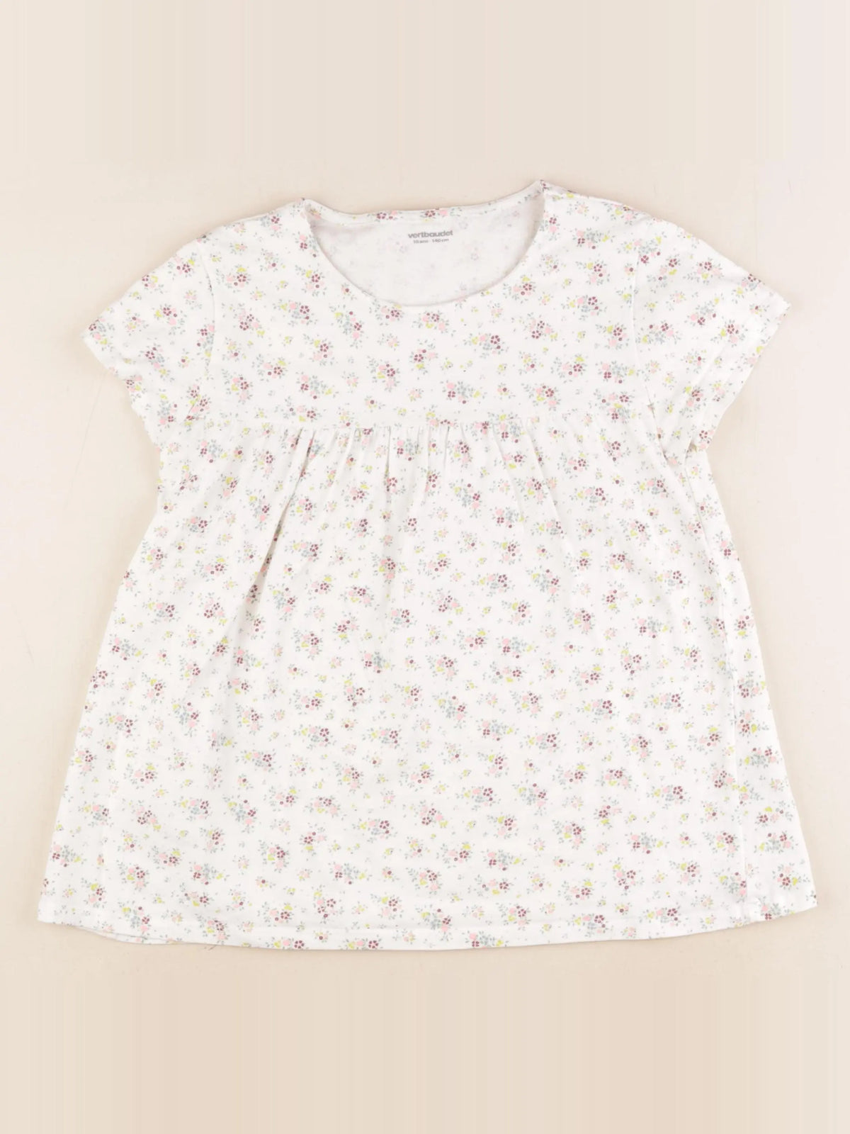Vertbaudet - tee-shirt blanc - 10 ans