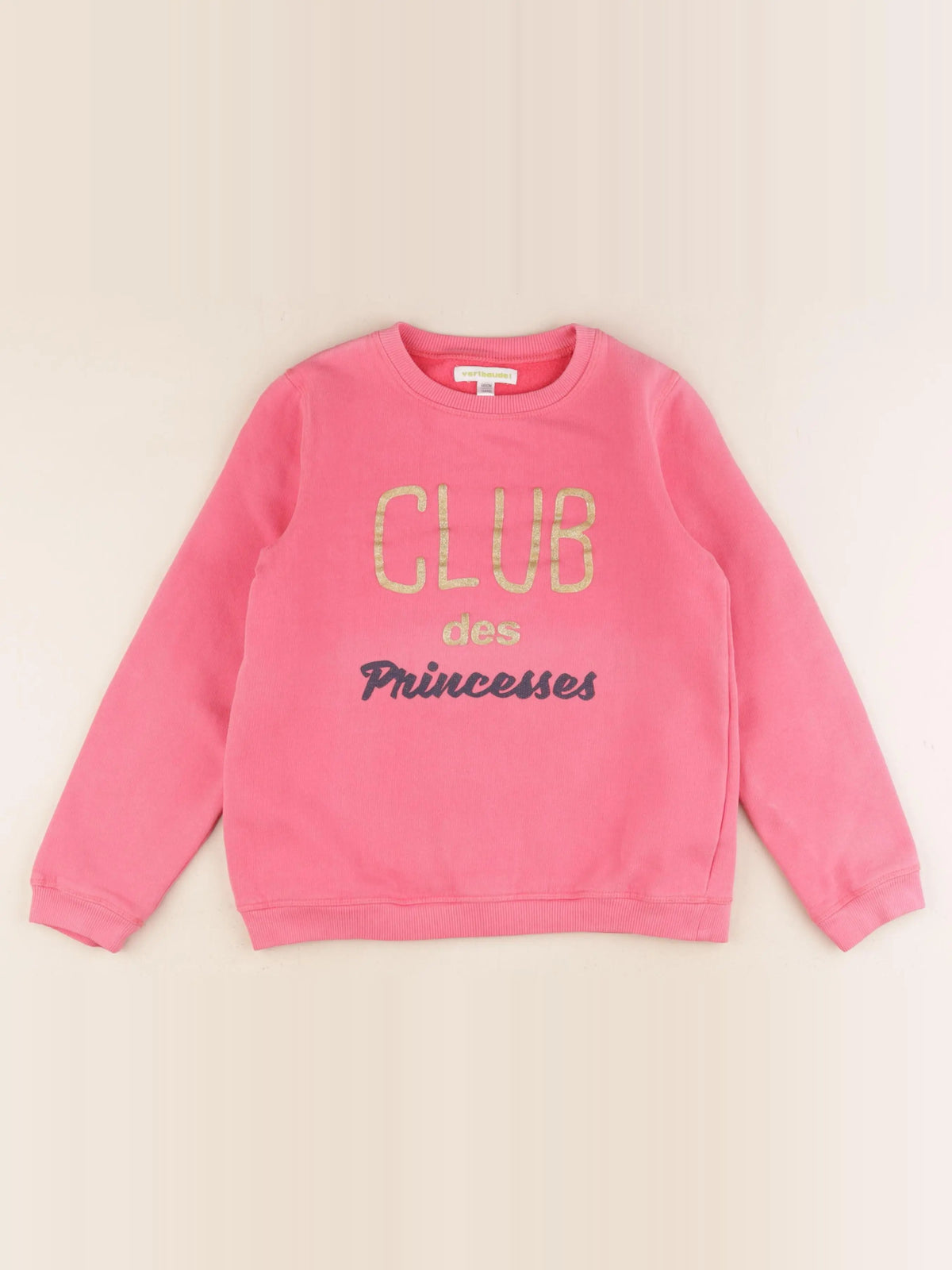 Vertbaudet - sweat or, rose - 10 ans