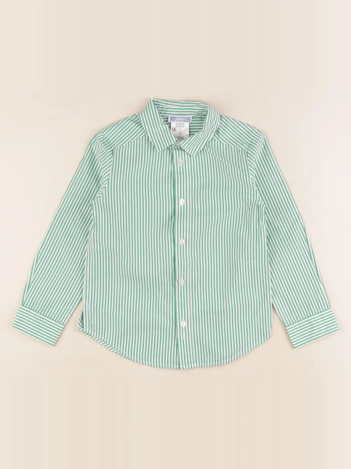 Jacadi - chemise blanc, vert - 4 ans