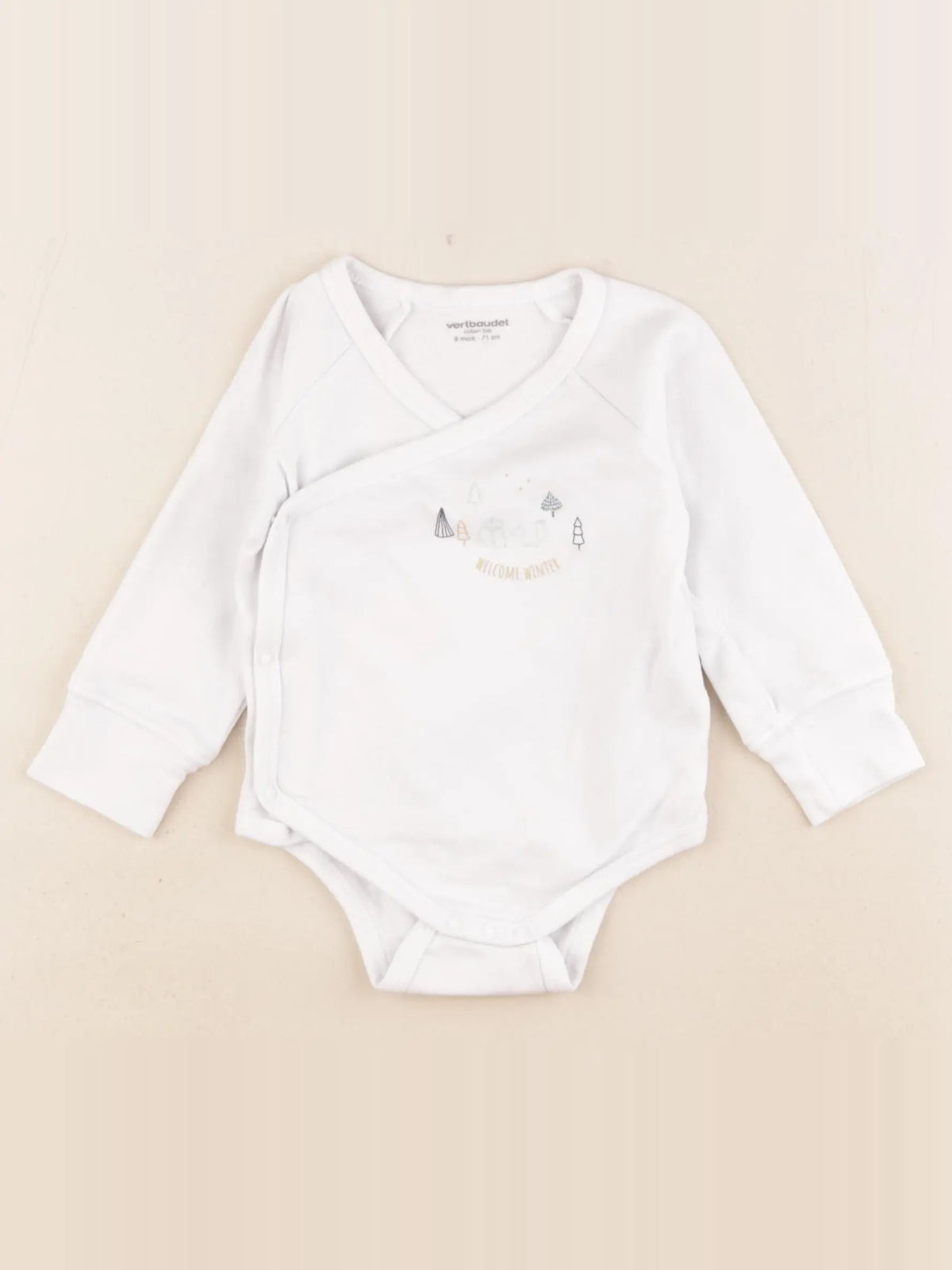 Vertbaudet - body blanc - 9 mois
