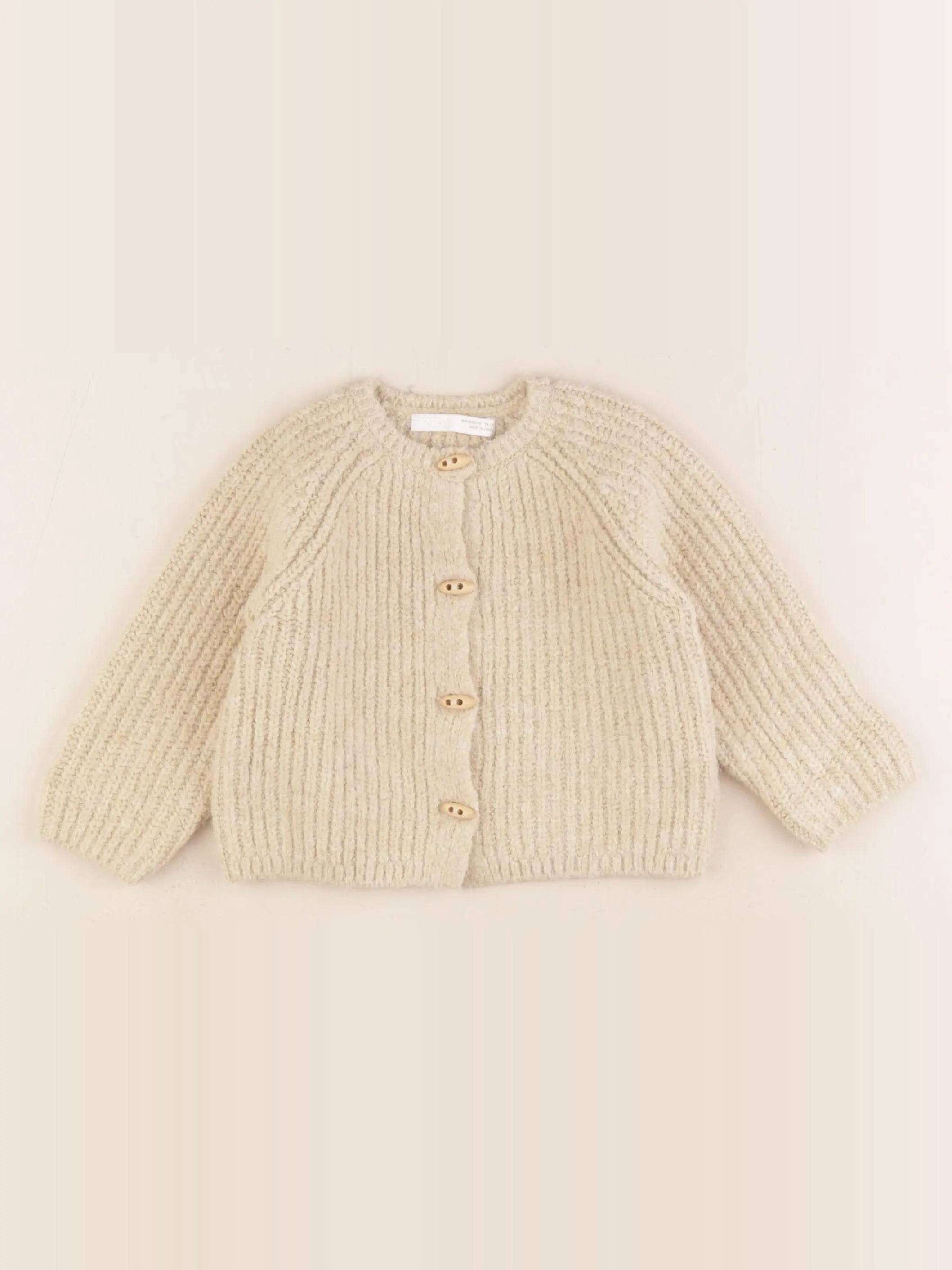 Zara - gilet jaune - 6/9 mois