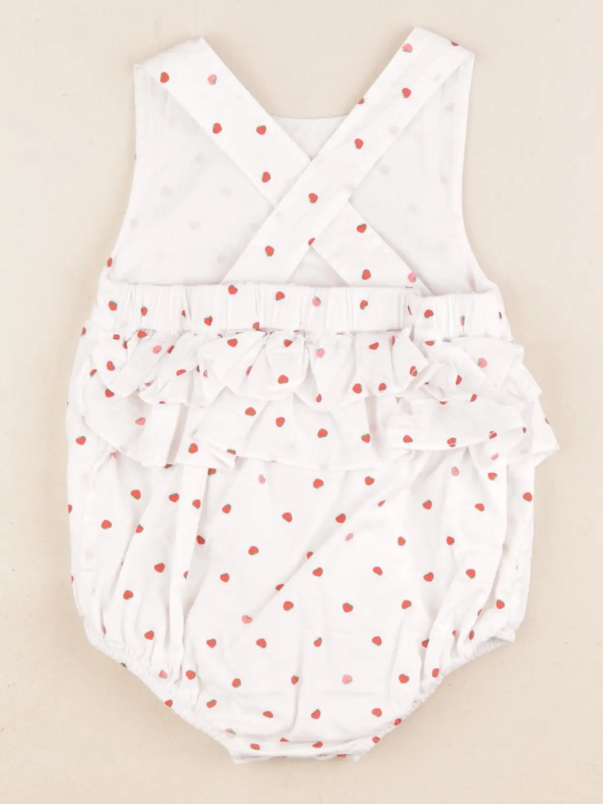 Jacadi - combinaison blanc, rouge - 12 mois