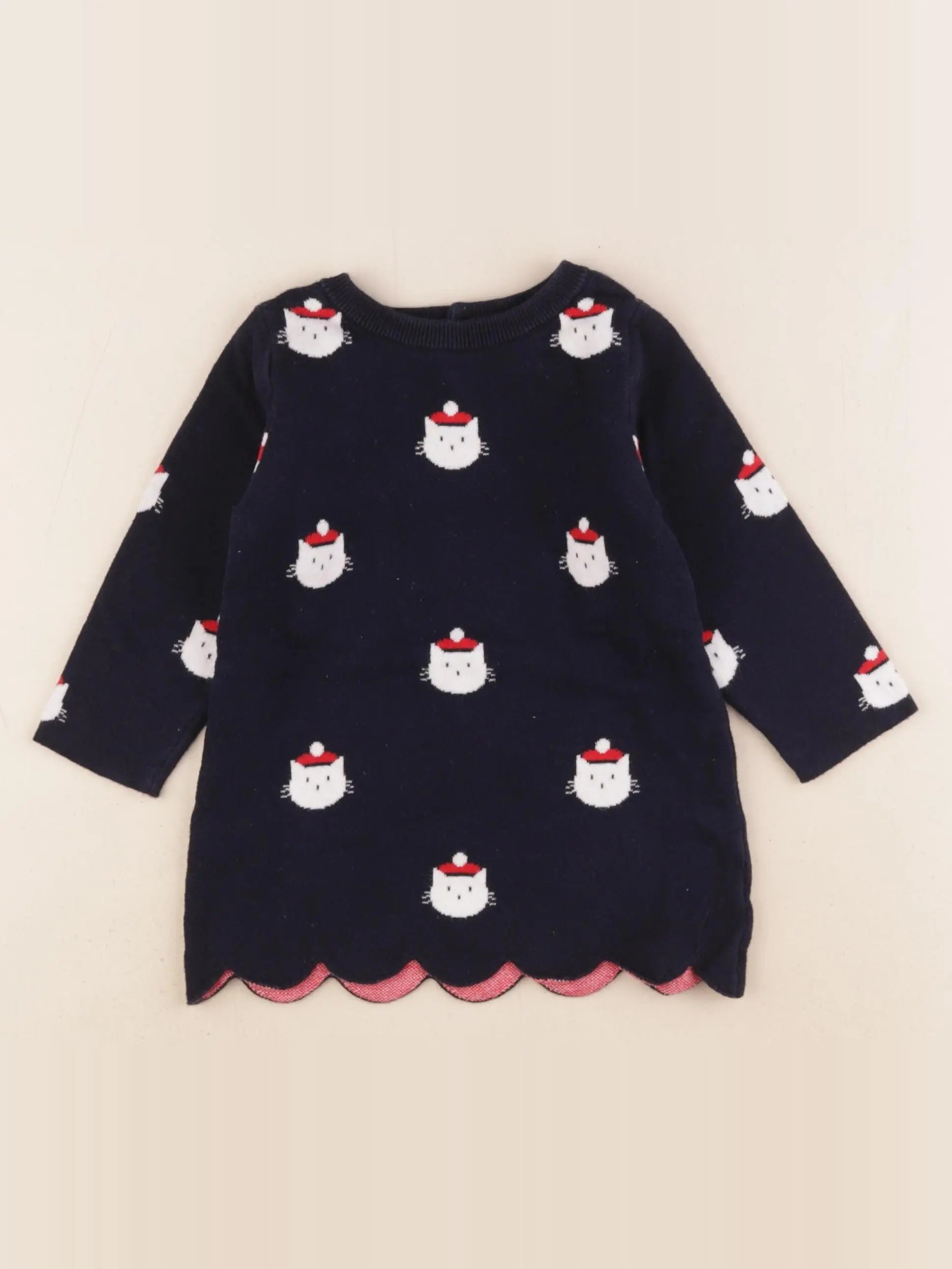 Jacadi - robe bleu - 12 mois
