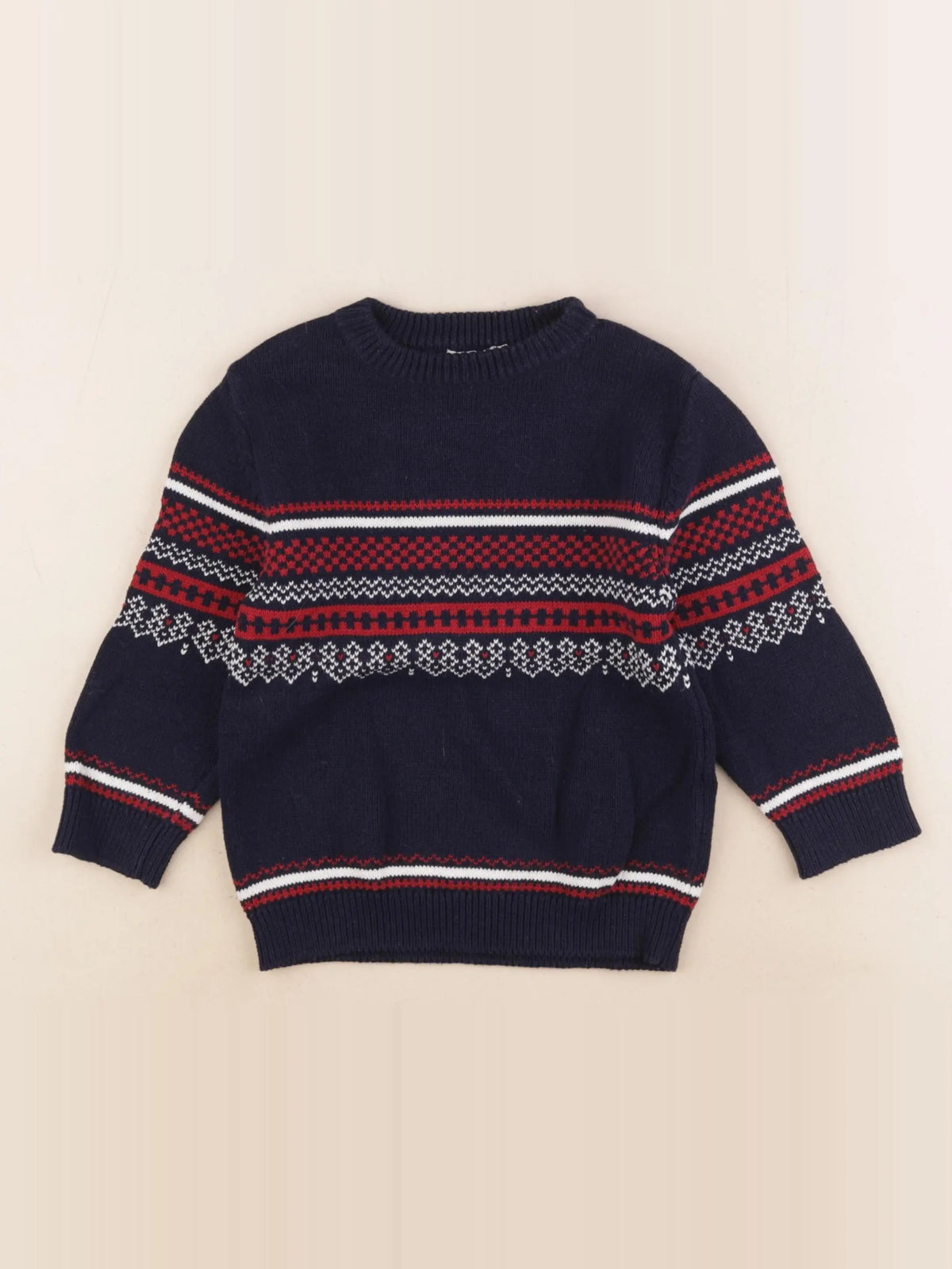 Eden & Victor - pull bleu - 3 ans