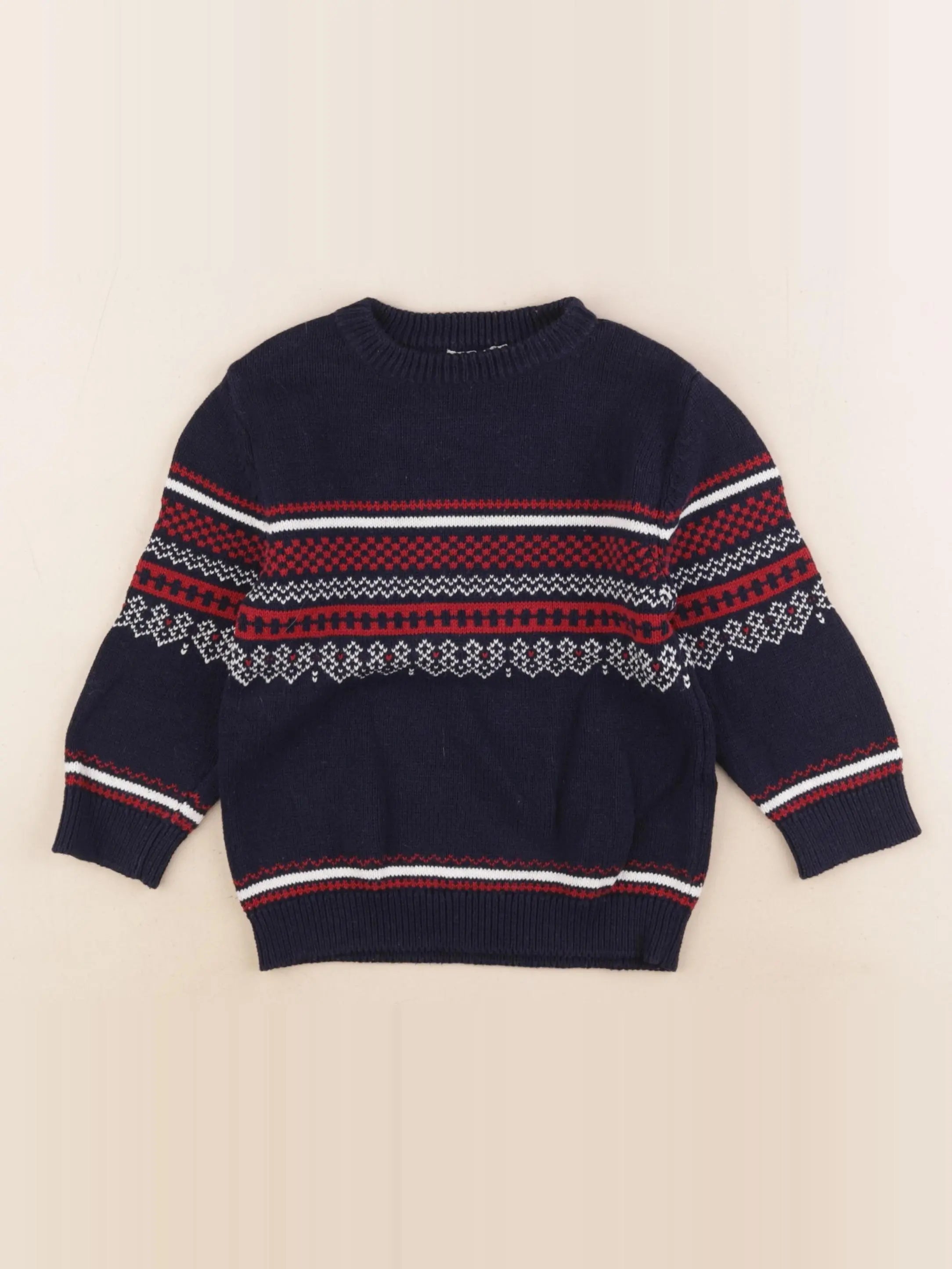 Eden & Victor - pull bleu - 3 ans