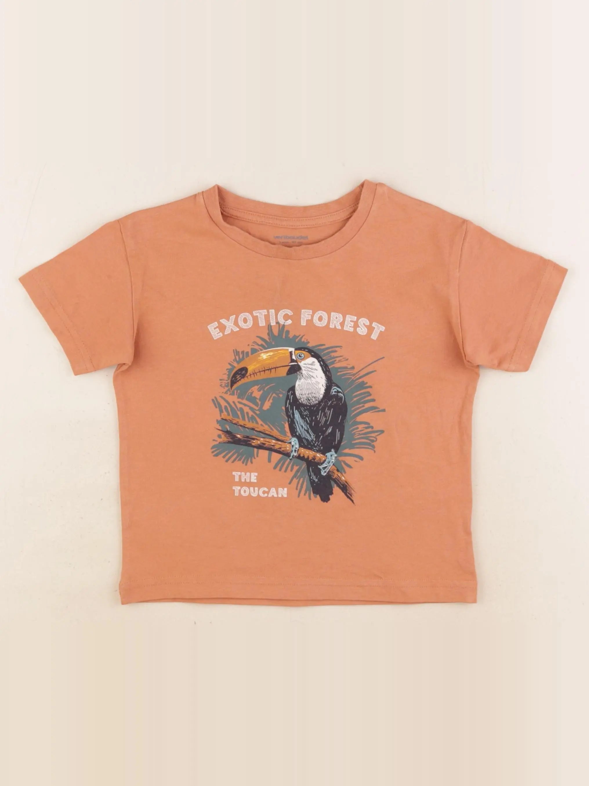 Vertbaudet - tee-shirt orange - 3 ans