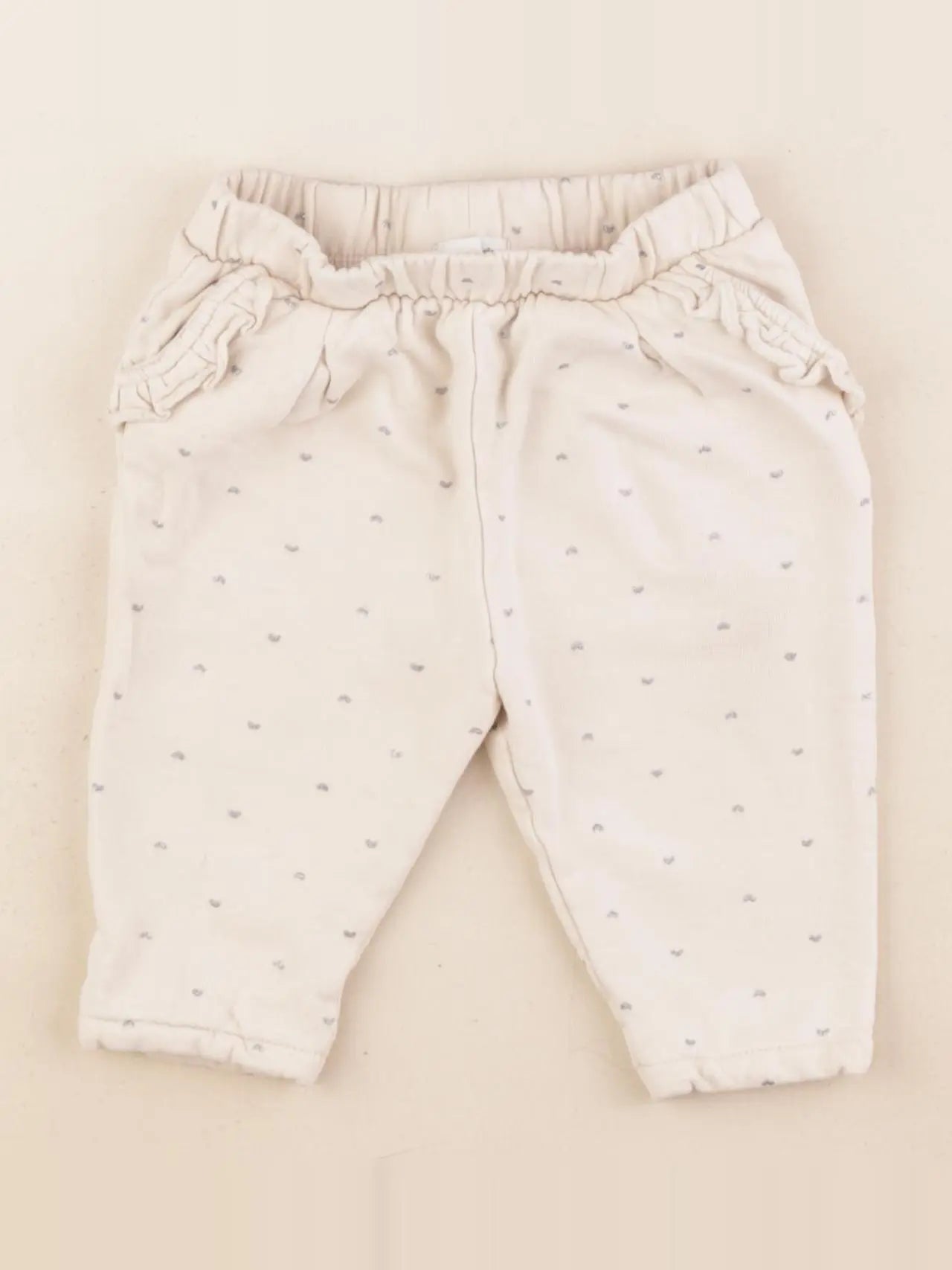Vertbaudet - jogging beige - 9 mois