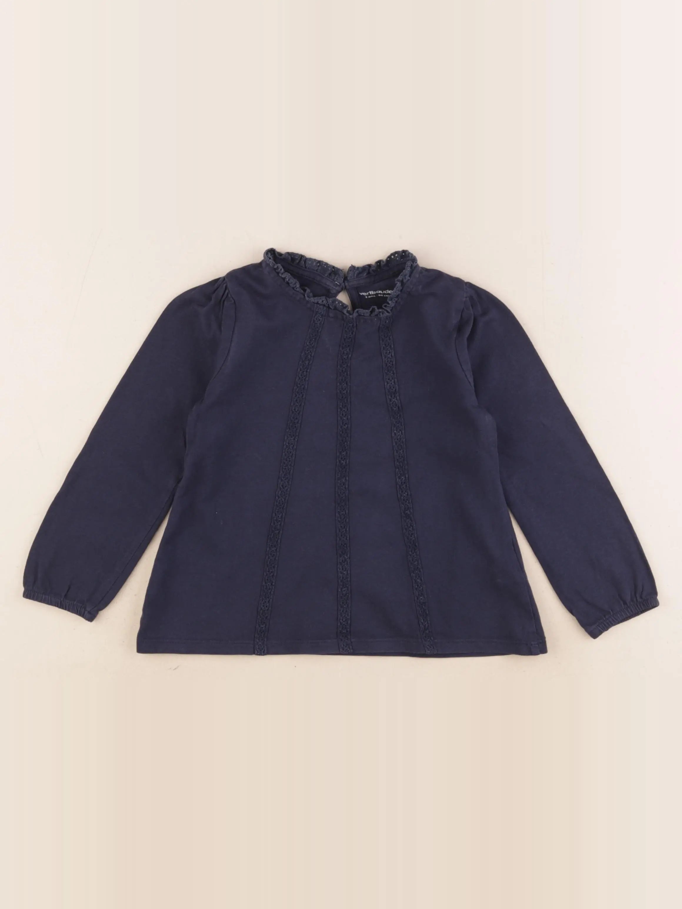Vertbaudet - tee-shirt bleu - 3 ans