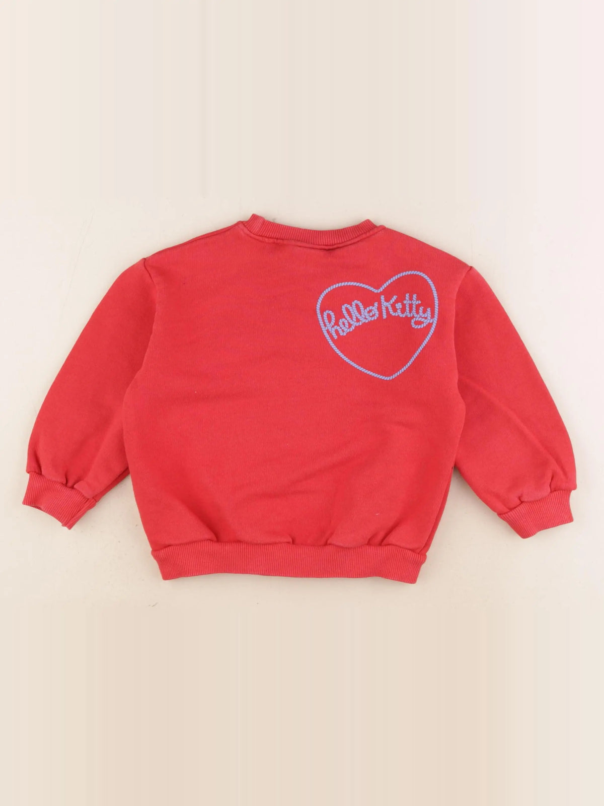 Zara - sweat imprimé au dos rouge - 2 ans