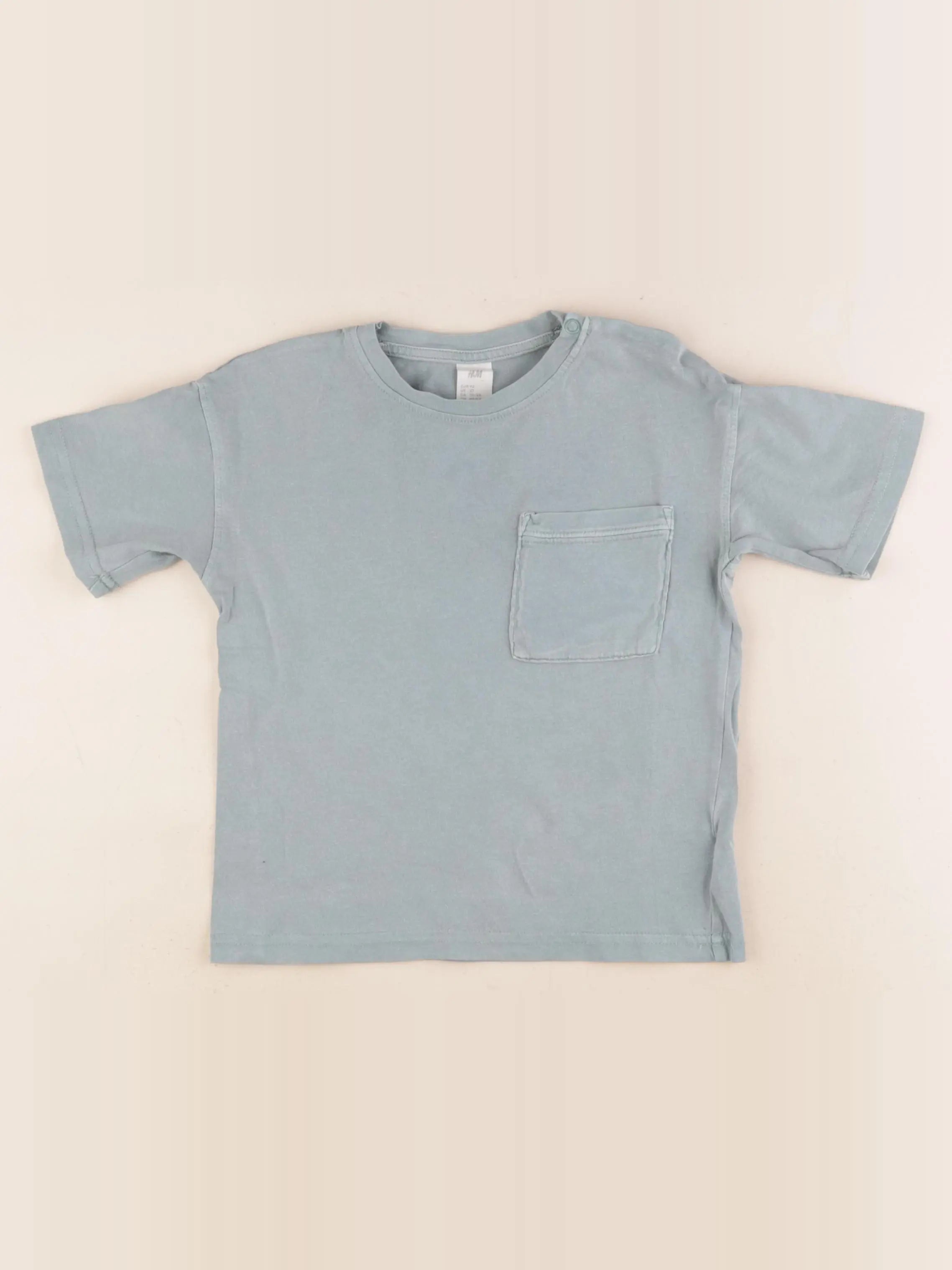 H&M - tee-shirt bleu - 18/24 mois