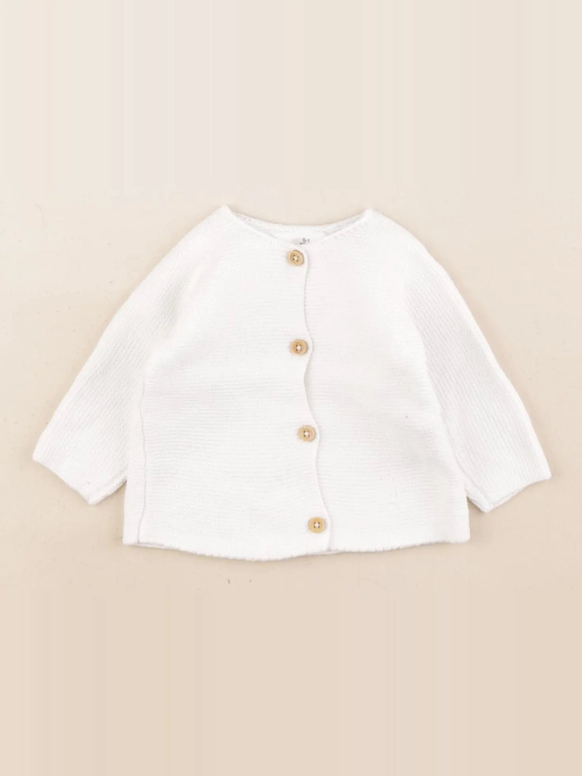 Zara - gilet blanc - 0/1 mois