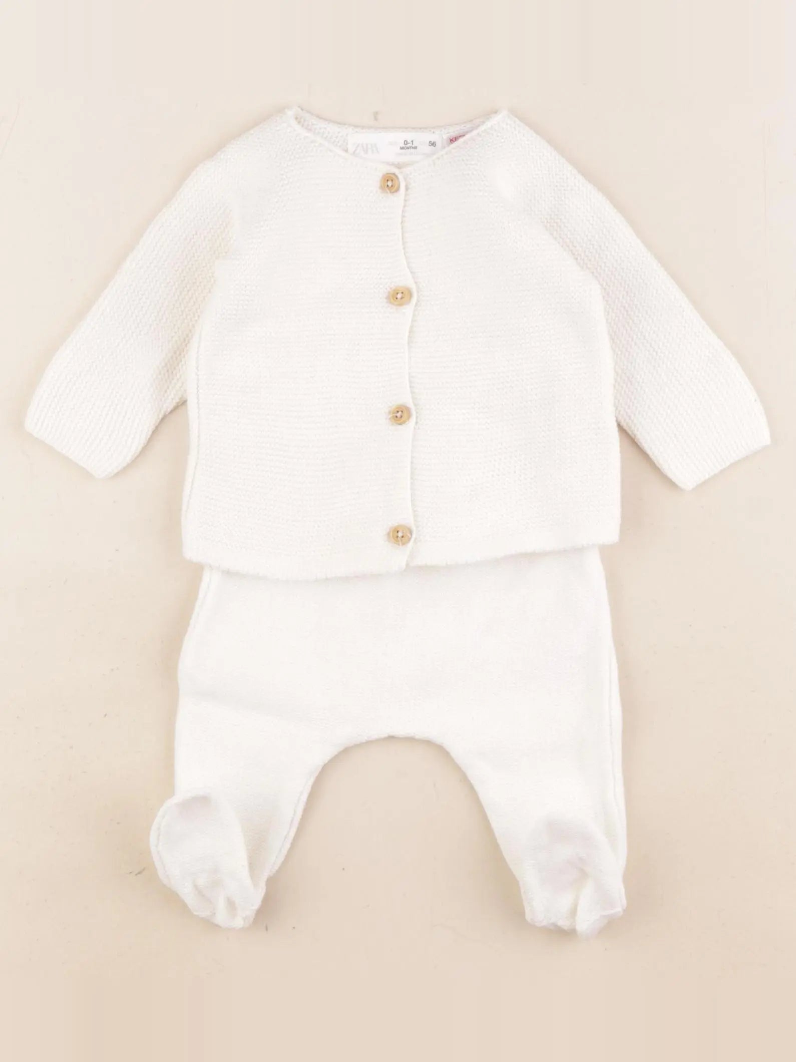 Zara - ensemble blanc - 0/1 mois