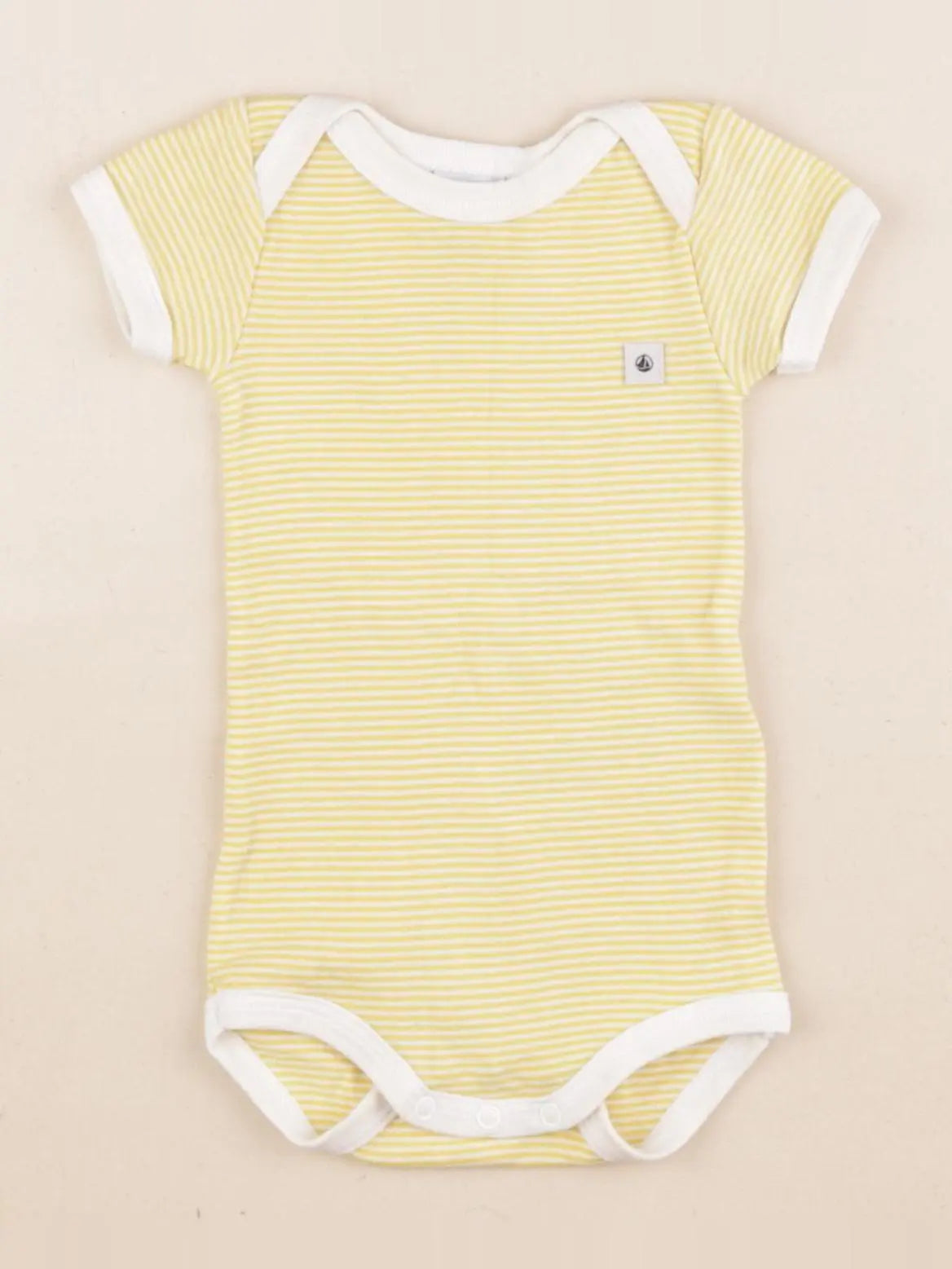 Petit Bateau - body jaune - 3 mois
