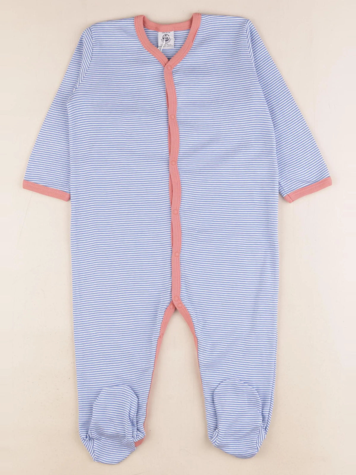 Petit Bateau - pyjama coton bleu - 18 mois