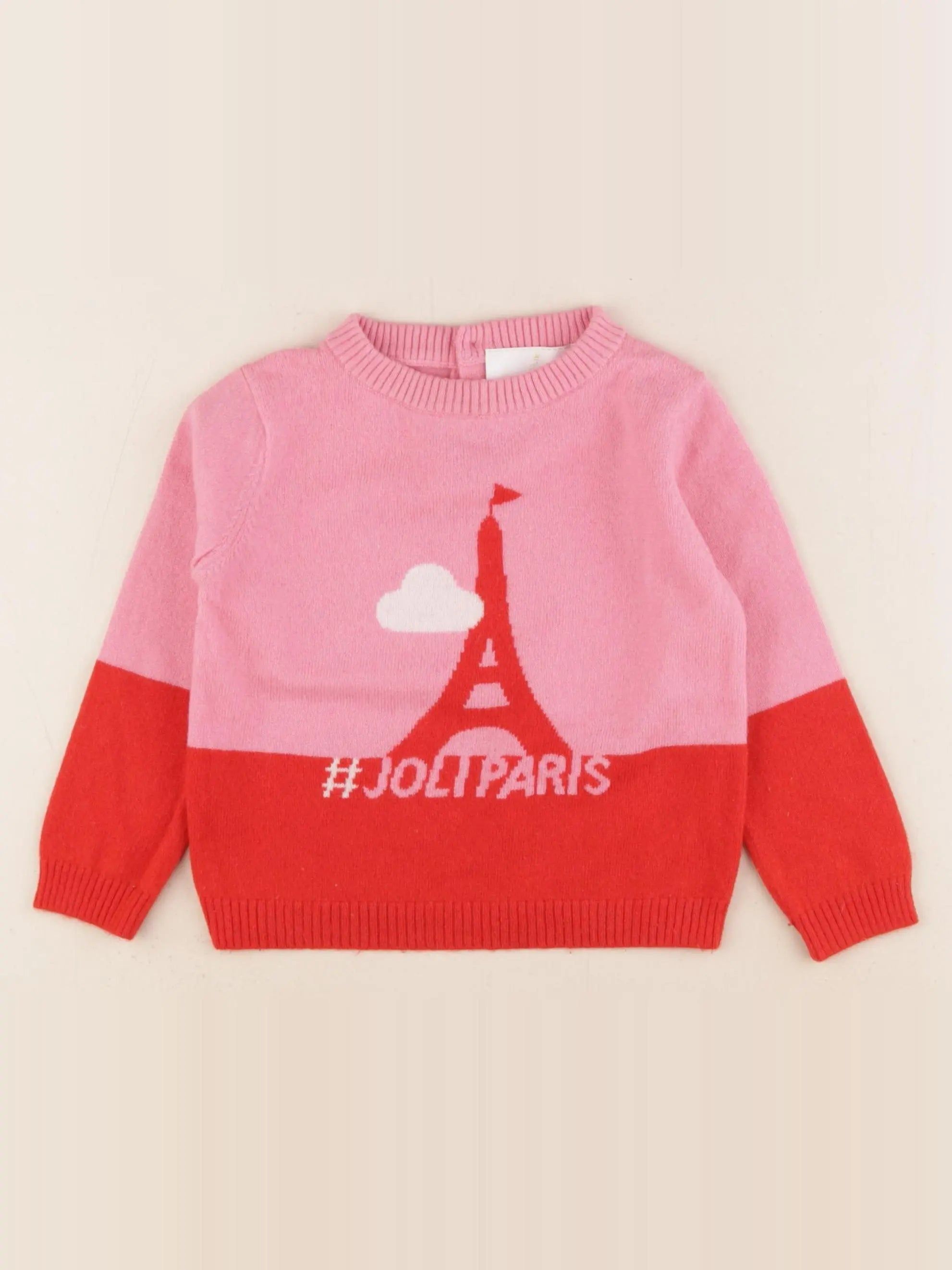 Jacadi - pull rose - 3 ans