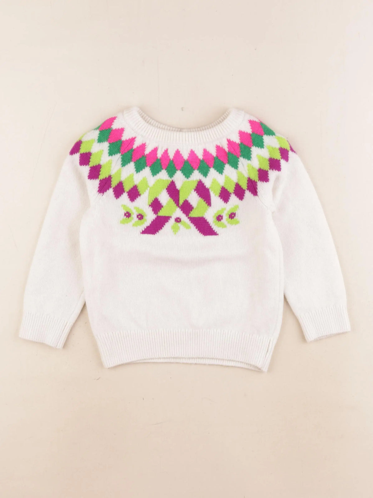 Jacadi - pull multicolore - 3 ans