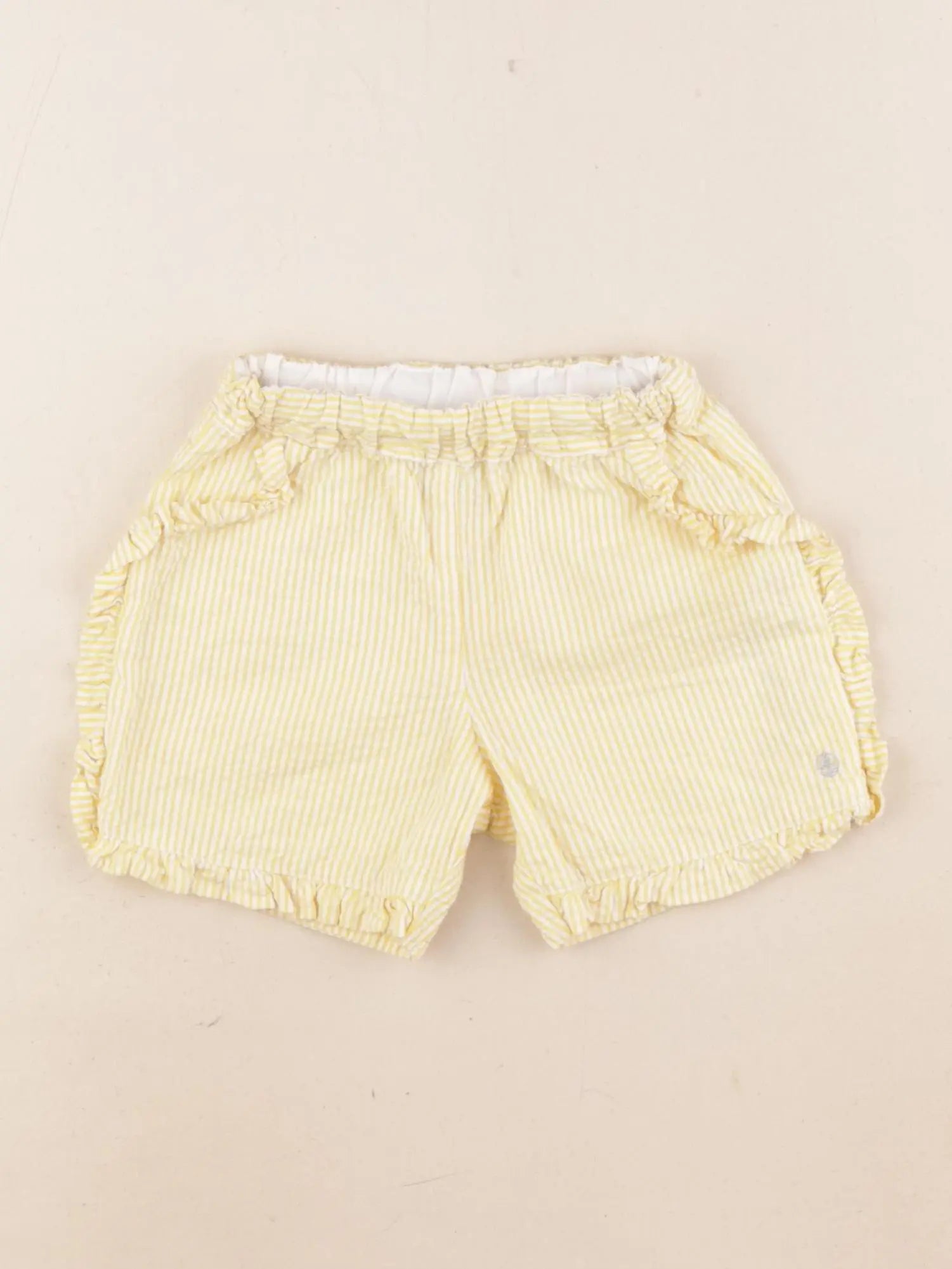 Petit Bateau - short jaune - 24 mois