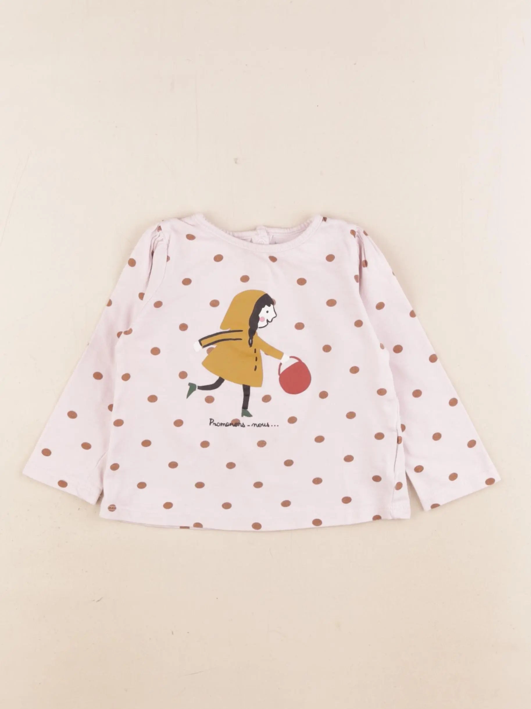 Boutchou - tee-shirt rose - 12 mois