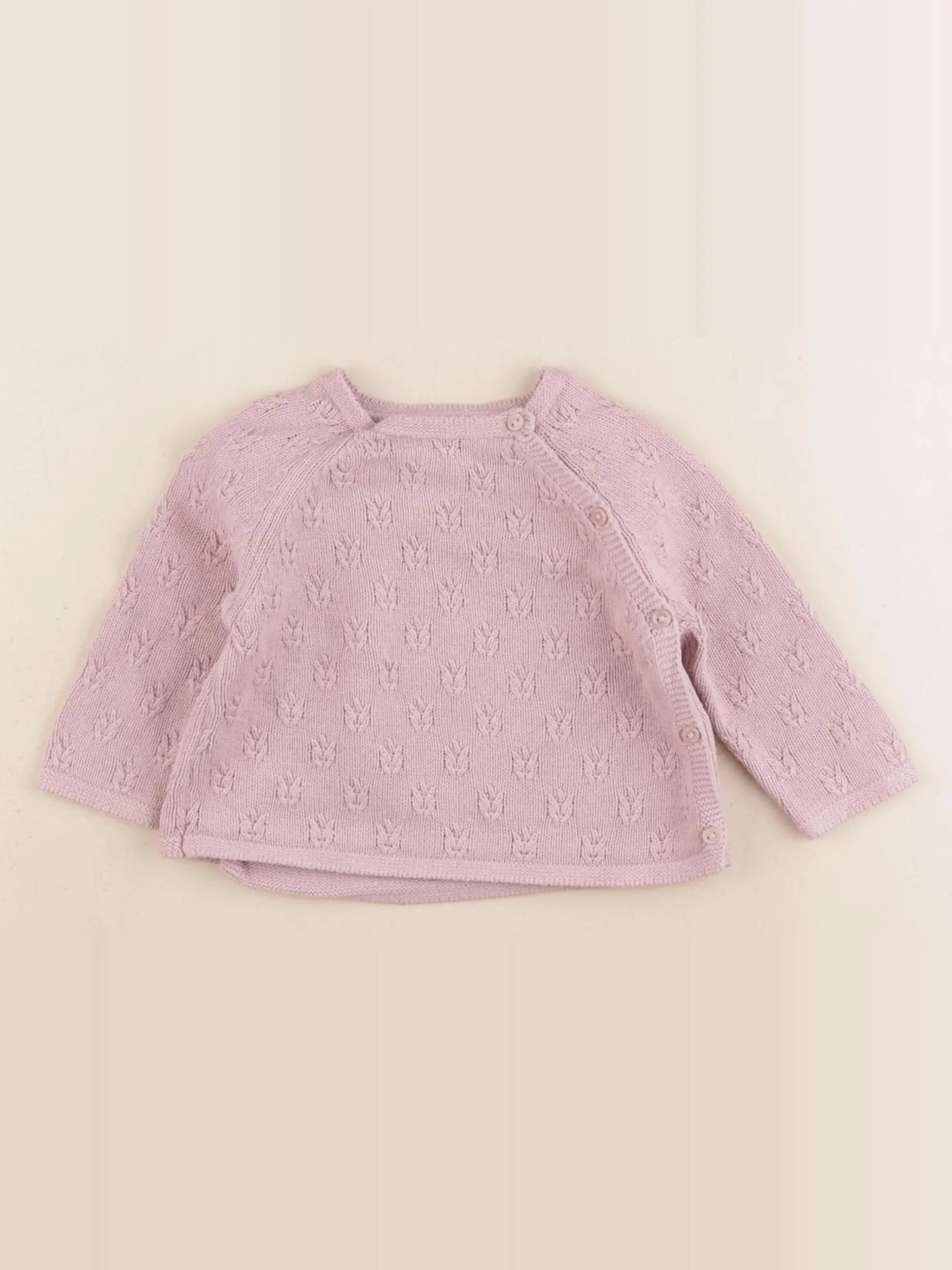 Zara - pull rose - 3/6 mois