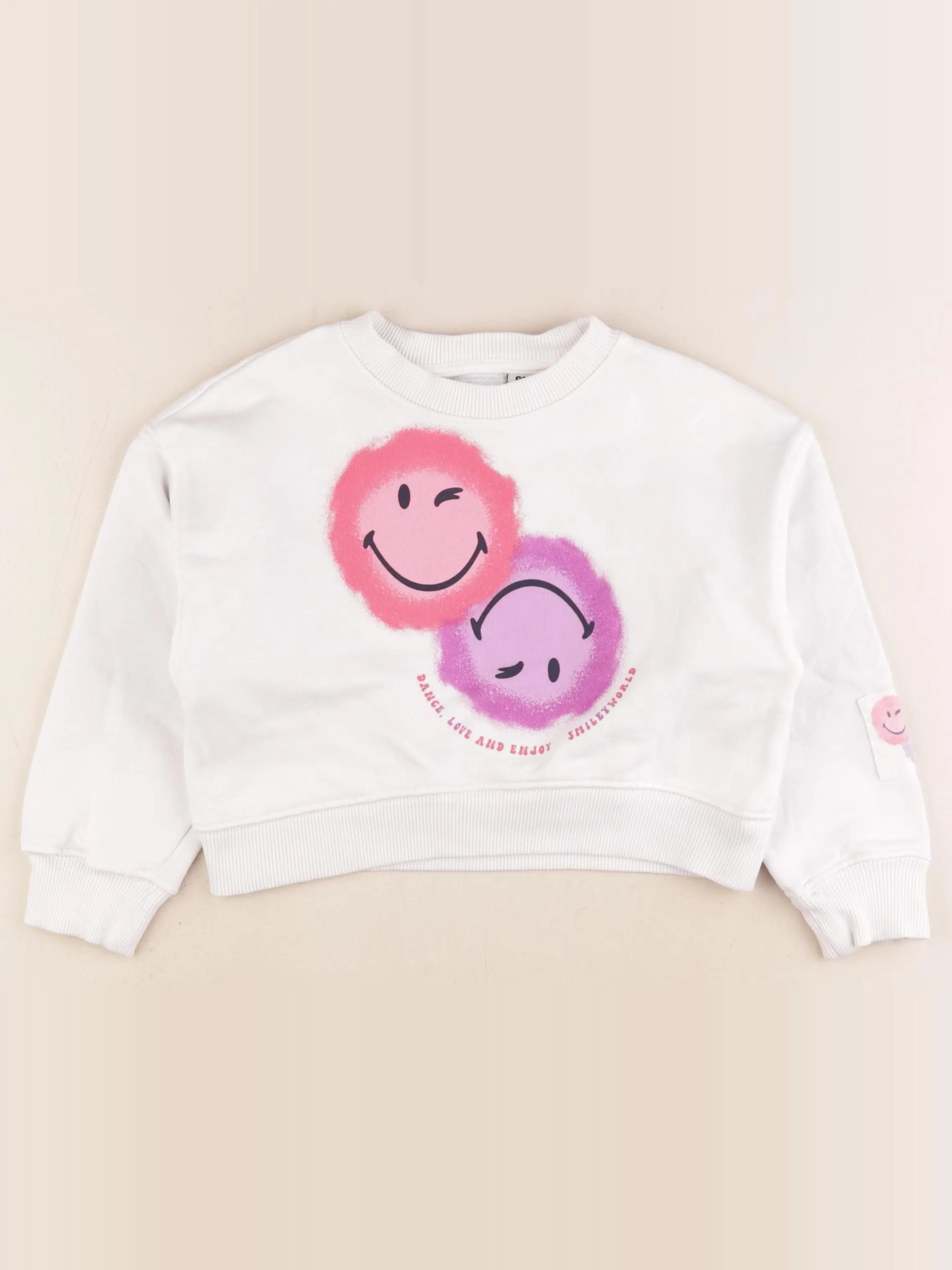 Zara - sweat blanc - 6/7 ans