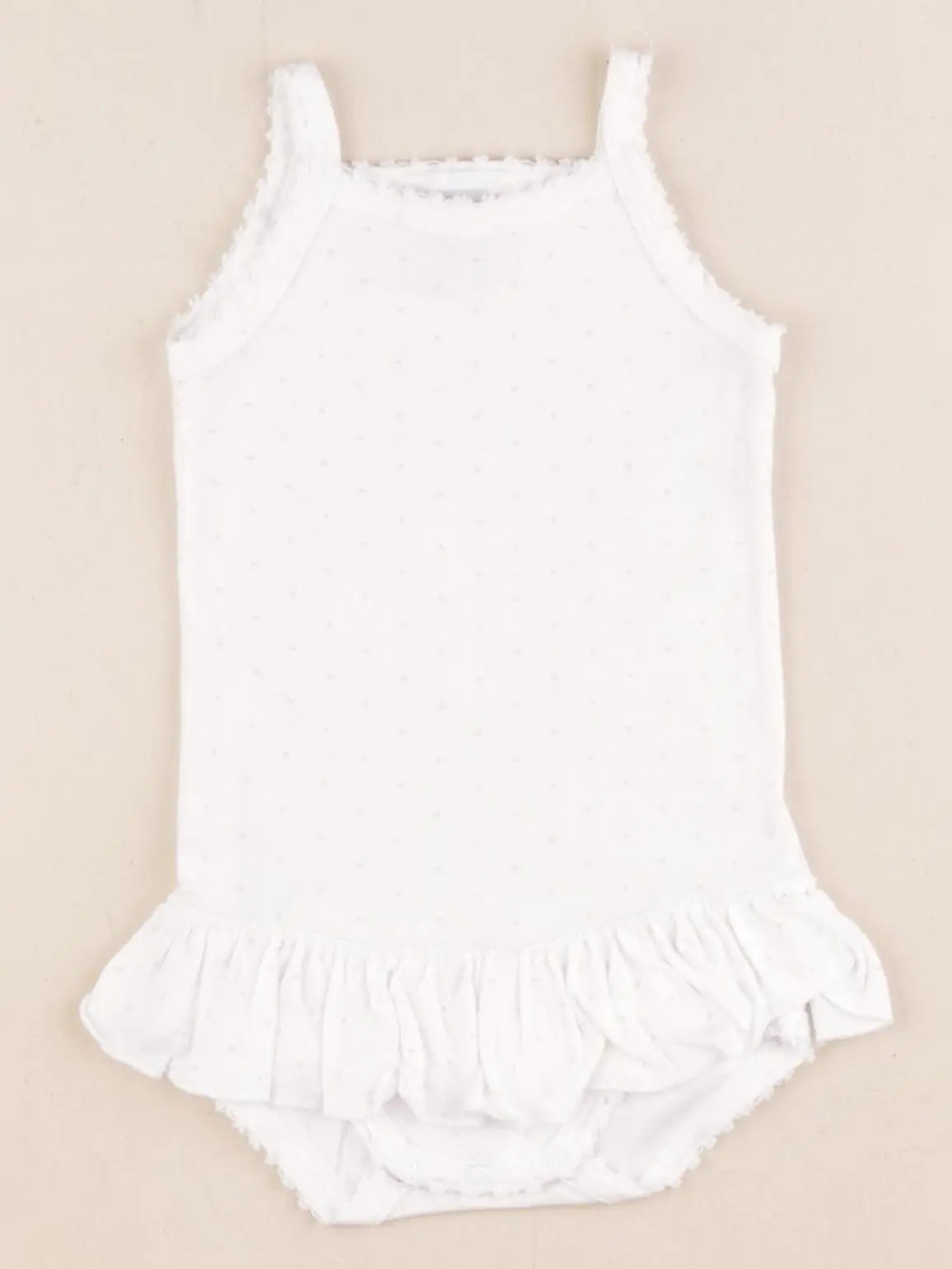 Petit Bateau - body robe blanc - 6 mois