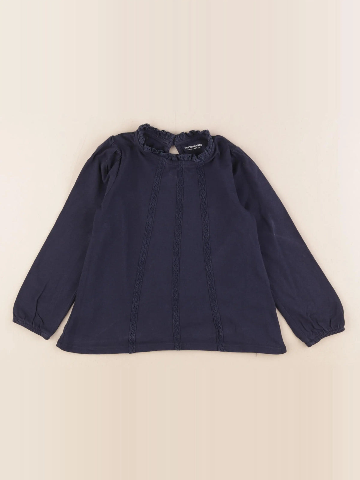 Vertbaudet - tee-shirt bleu - 4 ans