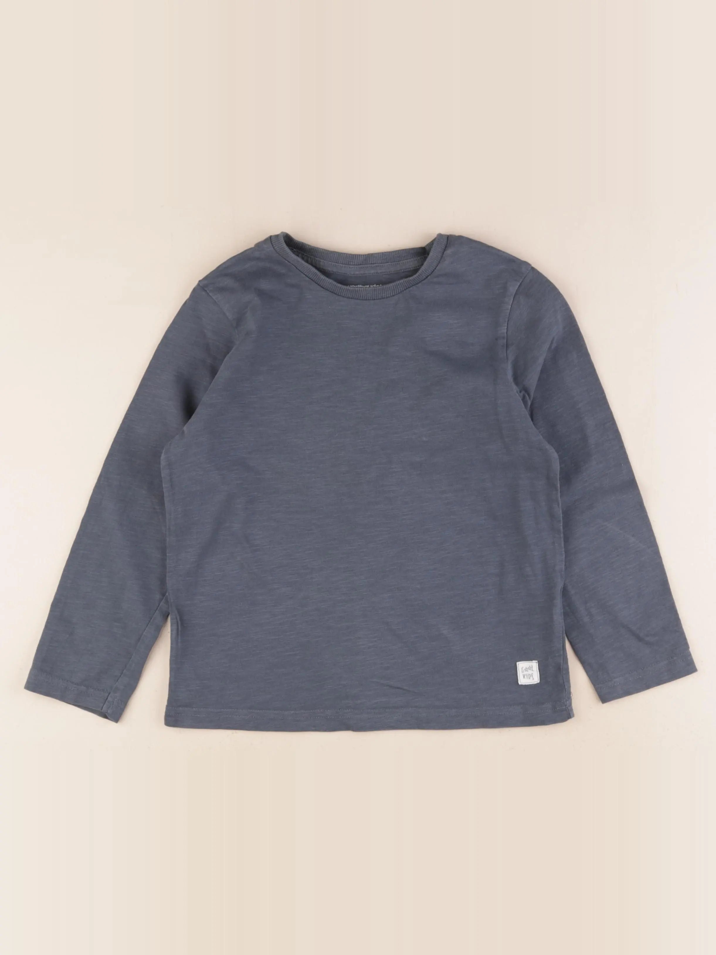 Vertbaudet - tee-shirt bleu - 6 ans