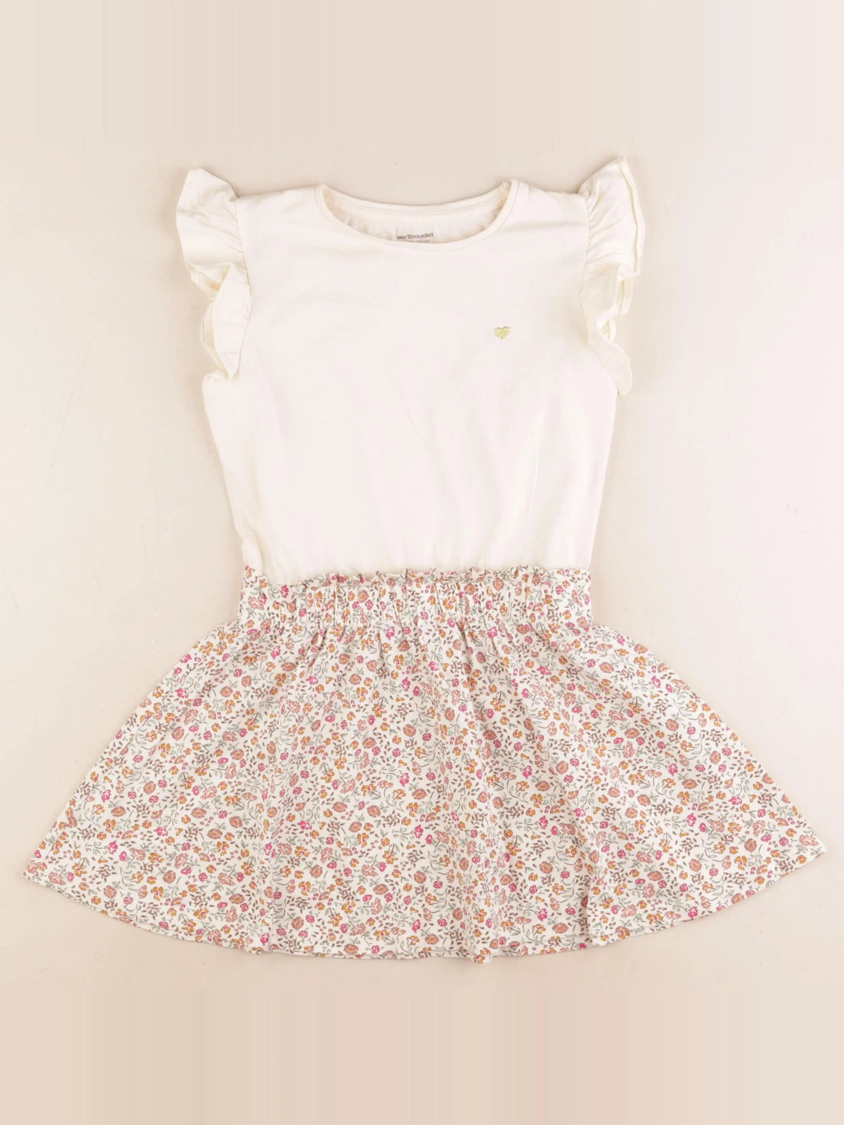 Vertbaudet - robe multicolore - 6 ans