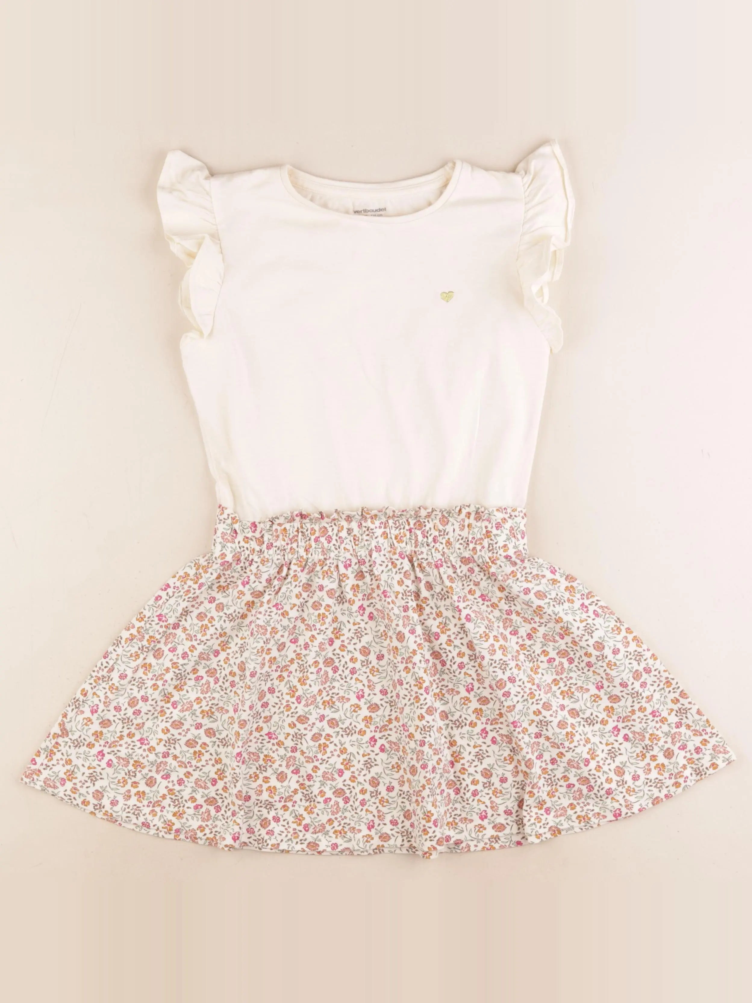 Vertbaudet - robe multicolore - 6 ans