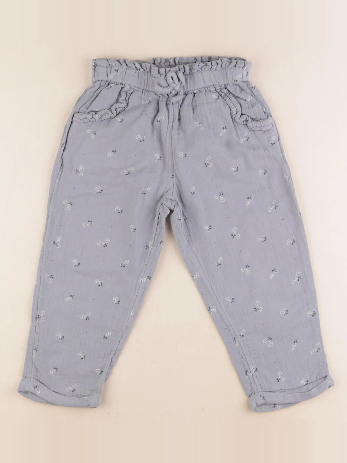 Vertbaudet - pantalon bleu - 6 ans