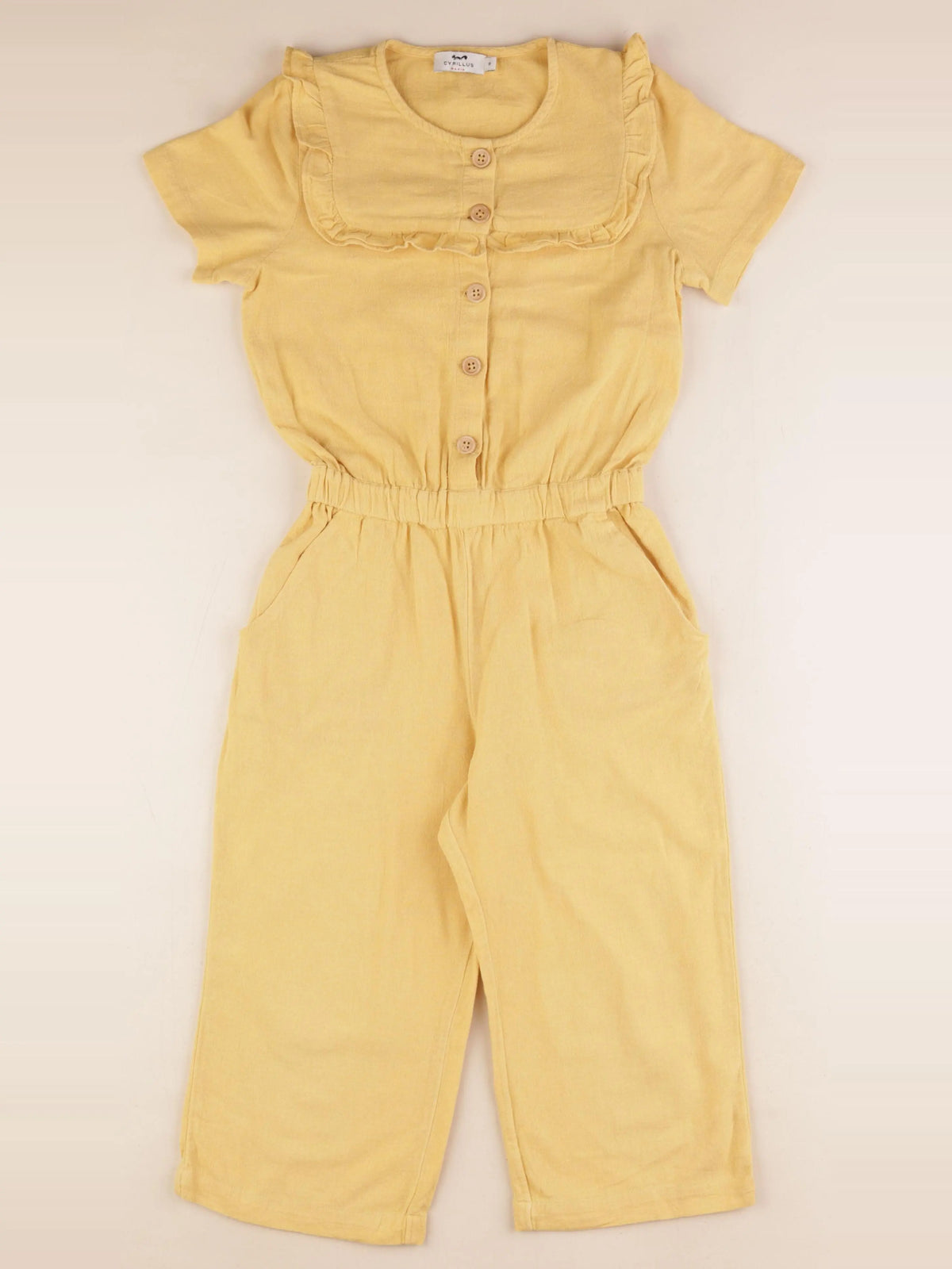 Cyrillus - combinaison jaune - 8 ans