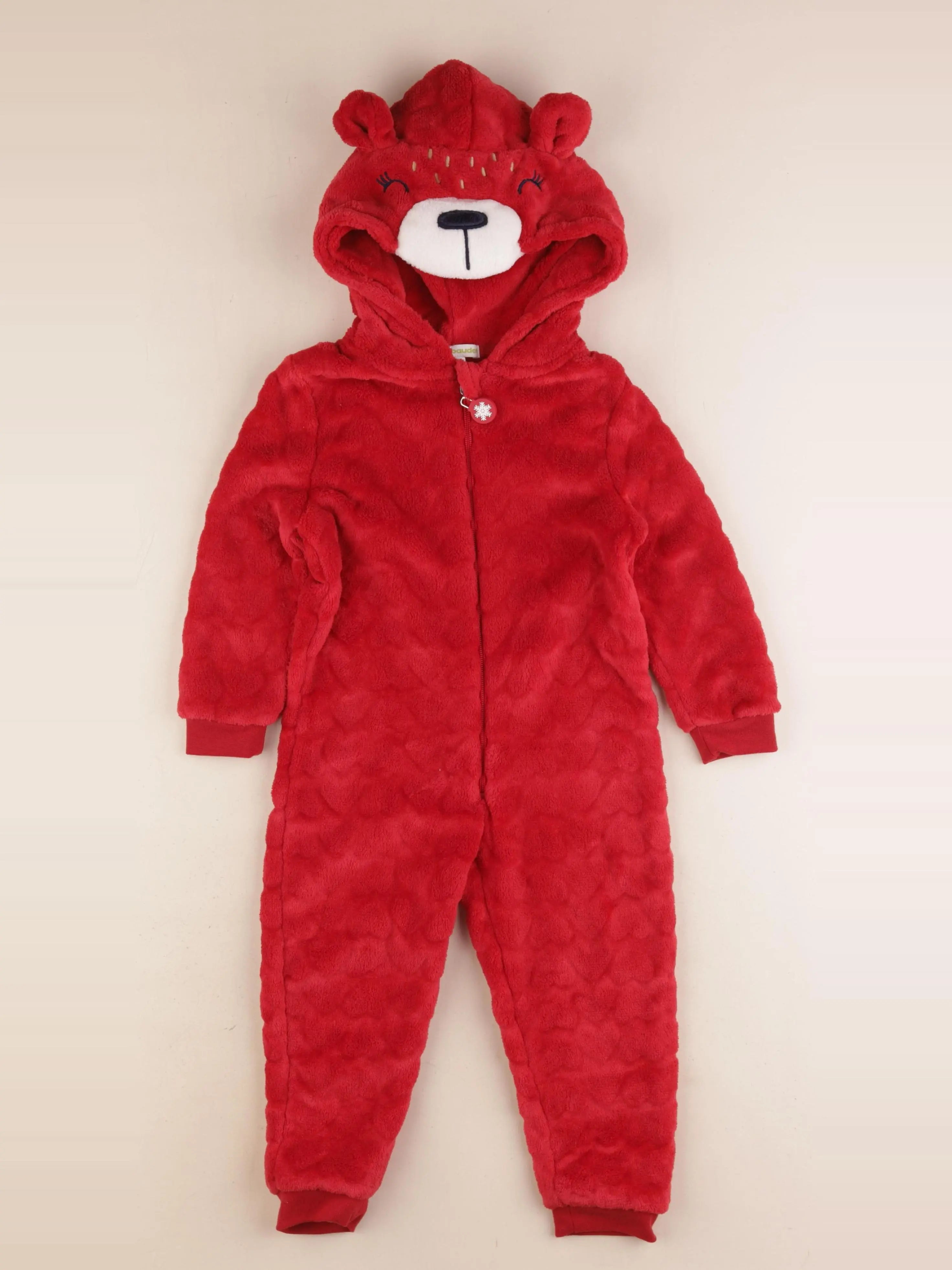 Vertbaudet - sur-pyjama rouge - 3 ans