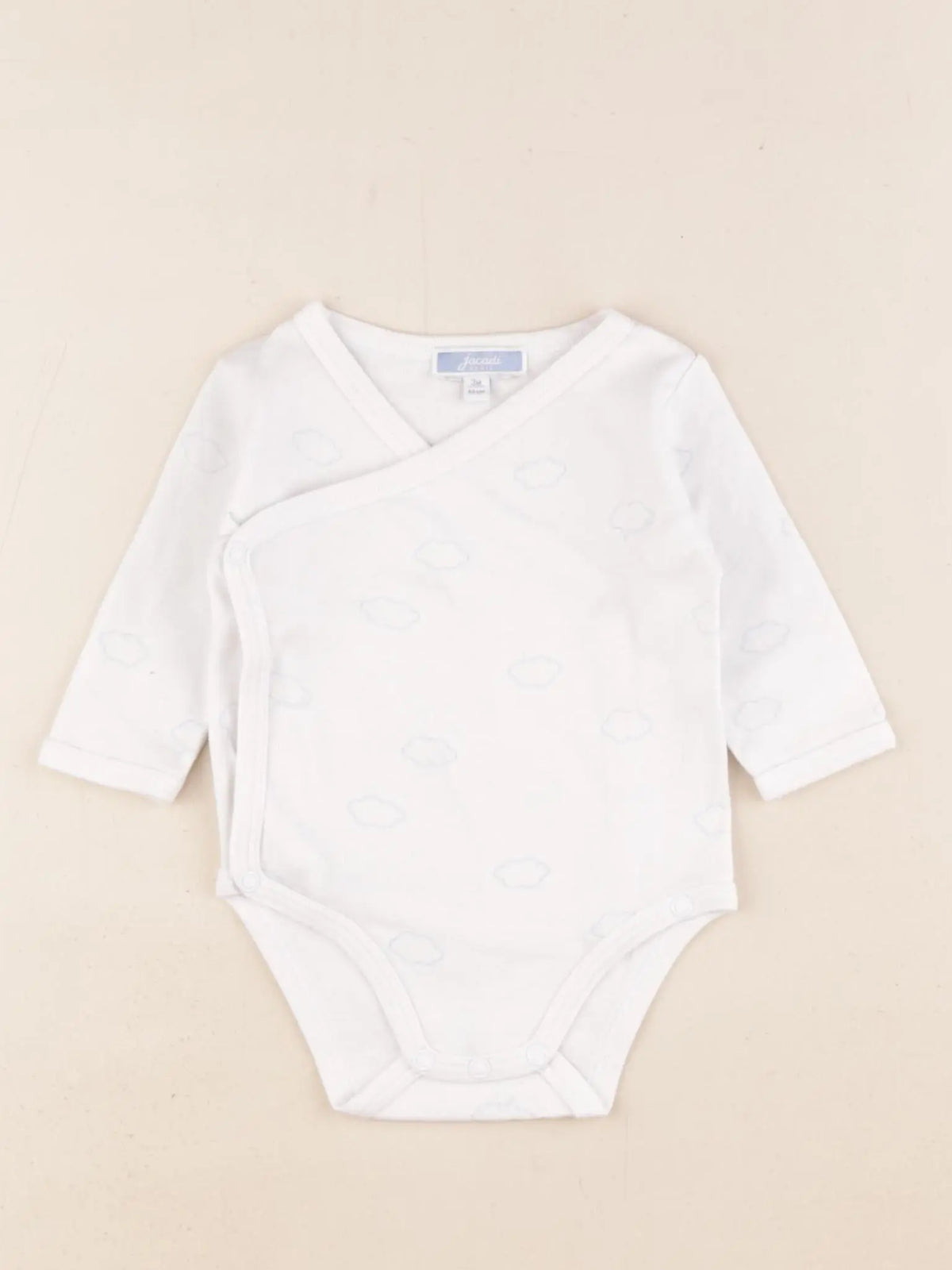Jacadi - body blanc, bleu - 3 mois