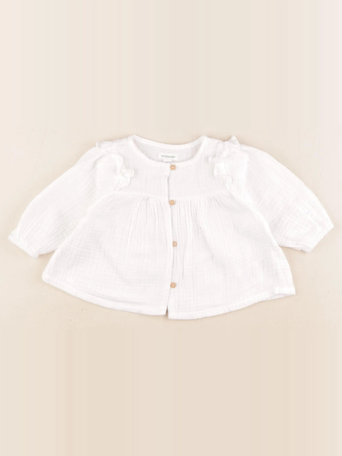 Vertbaudet - blouse blanc - 6 mois