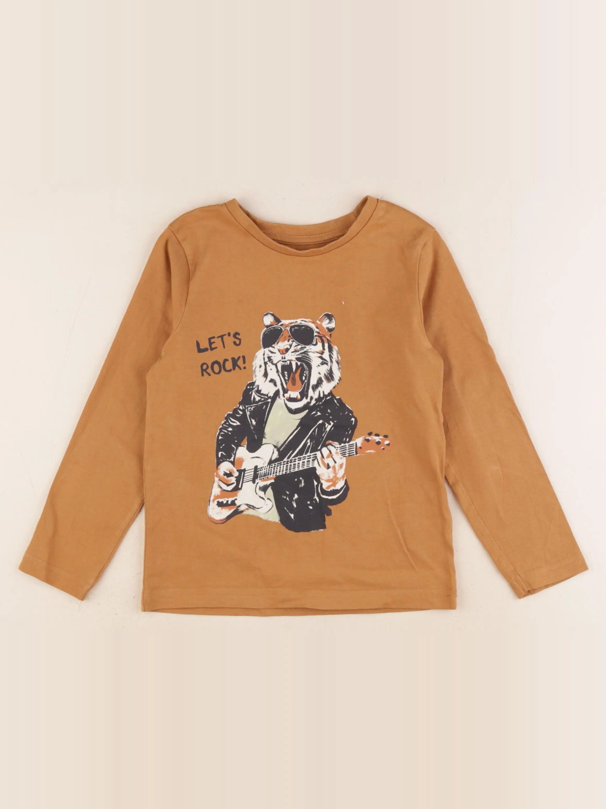 Vertbaudet - tee-shirt jaune - 5 ans