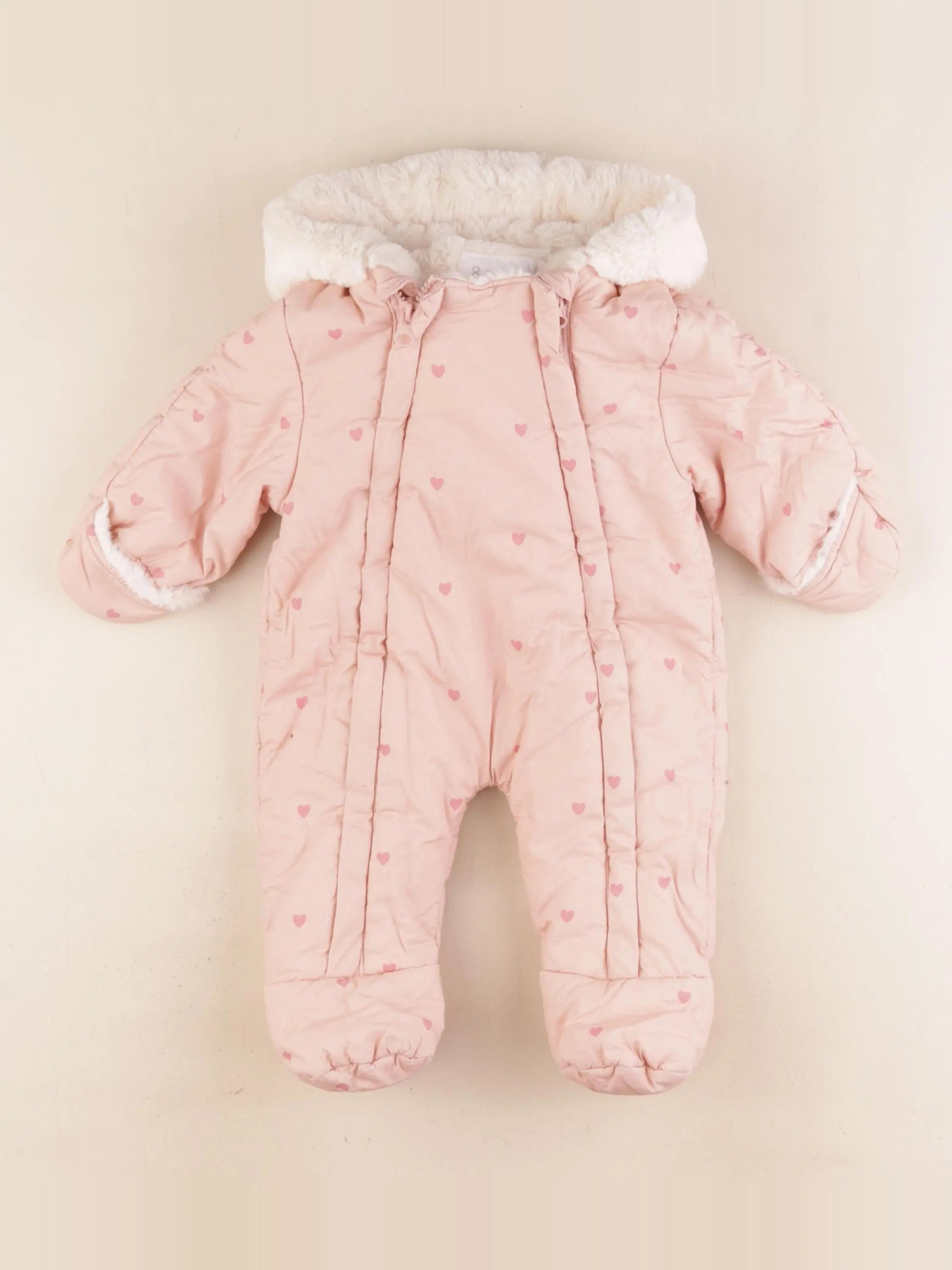 Vertbaudet - combi-pilote rose - 3 mois