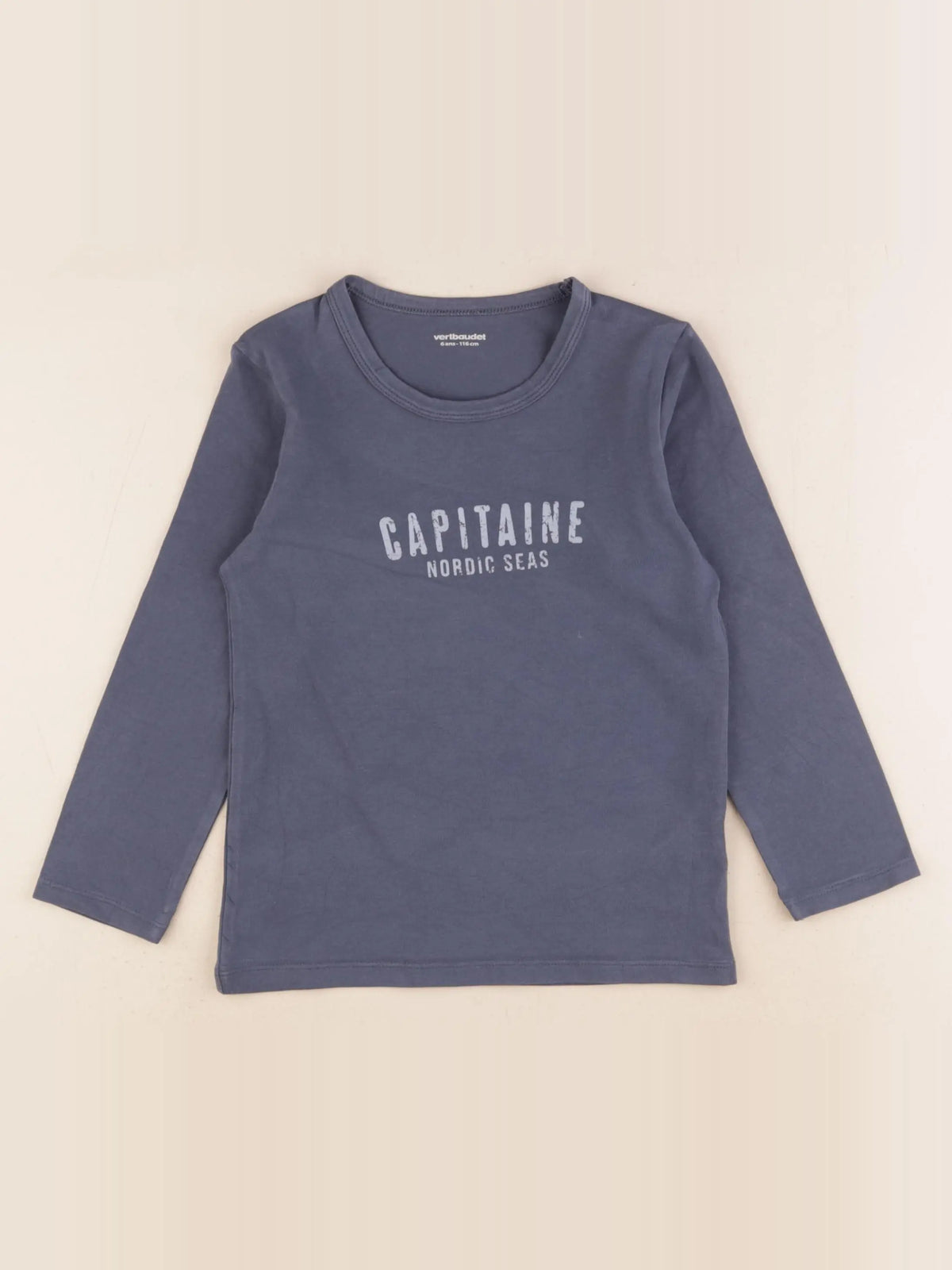 Vertbaudet - maillot de corps bleu - 6 ans