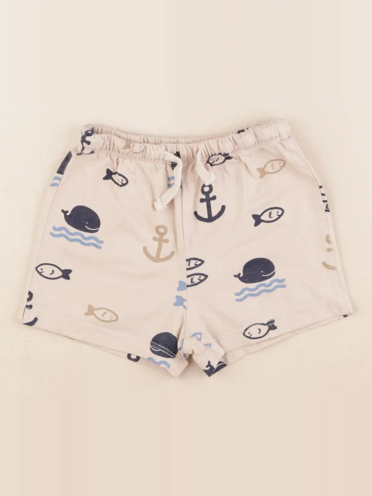 H&M - short beige - 12/18 mois