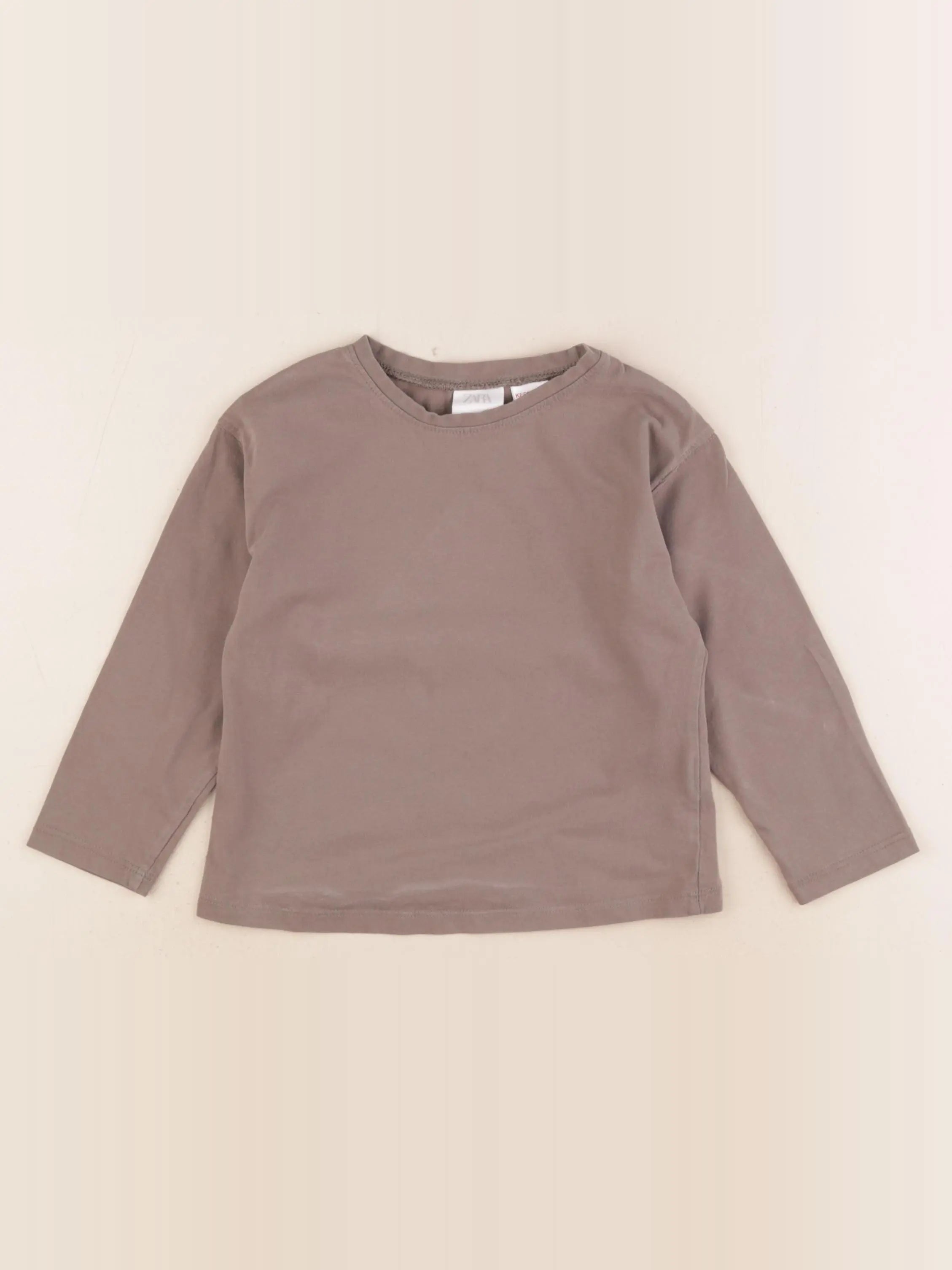 Zara - tee-shirt marron - 4 ans